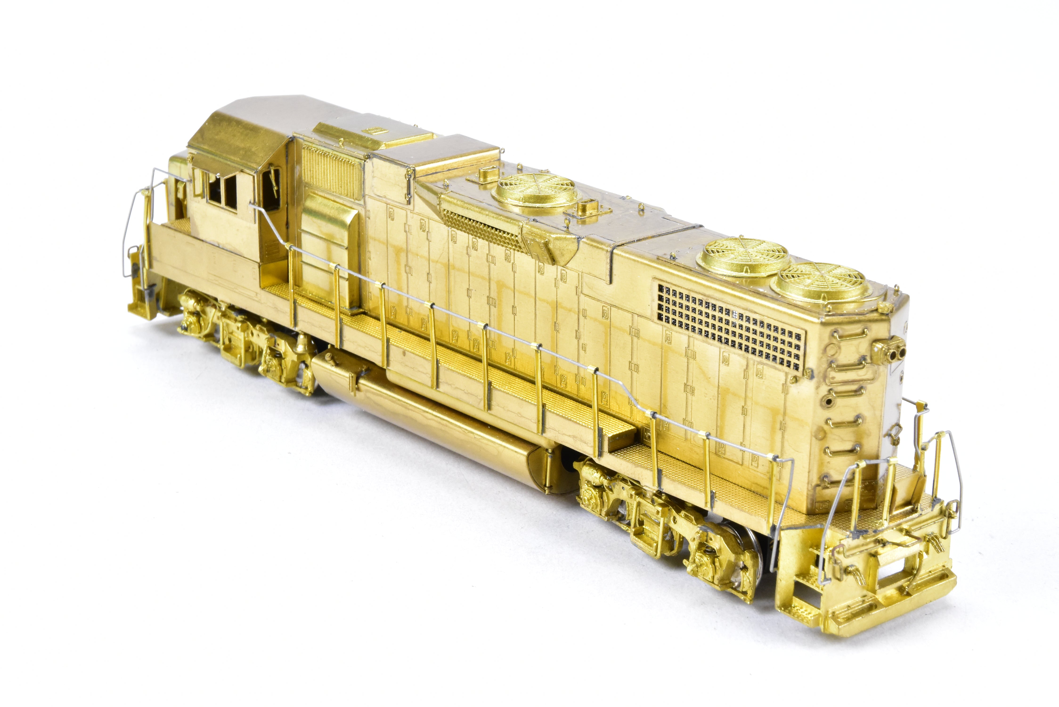 HO Scale Brass Locomotive Model - Overland Models Inc. EMD GP38 - 2 with Extended - Range Dynamic Brakes for Various Railroads