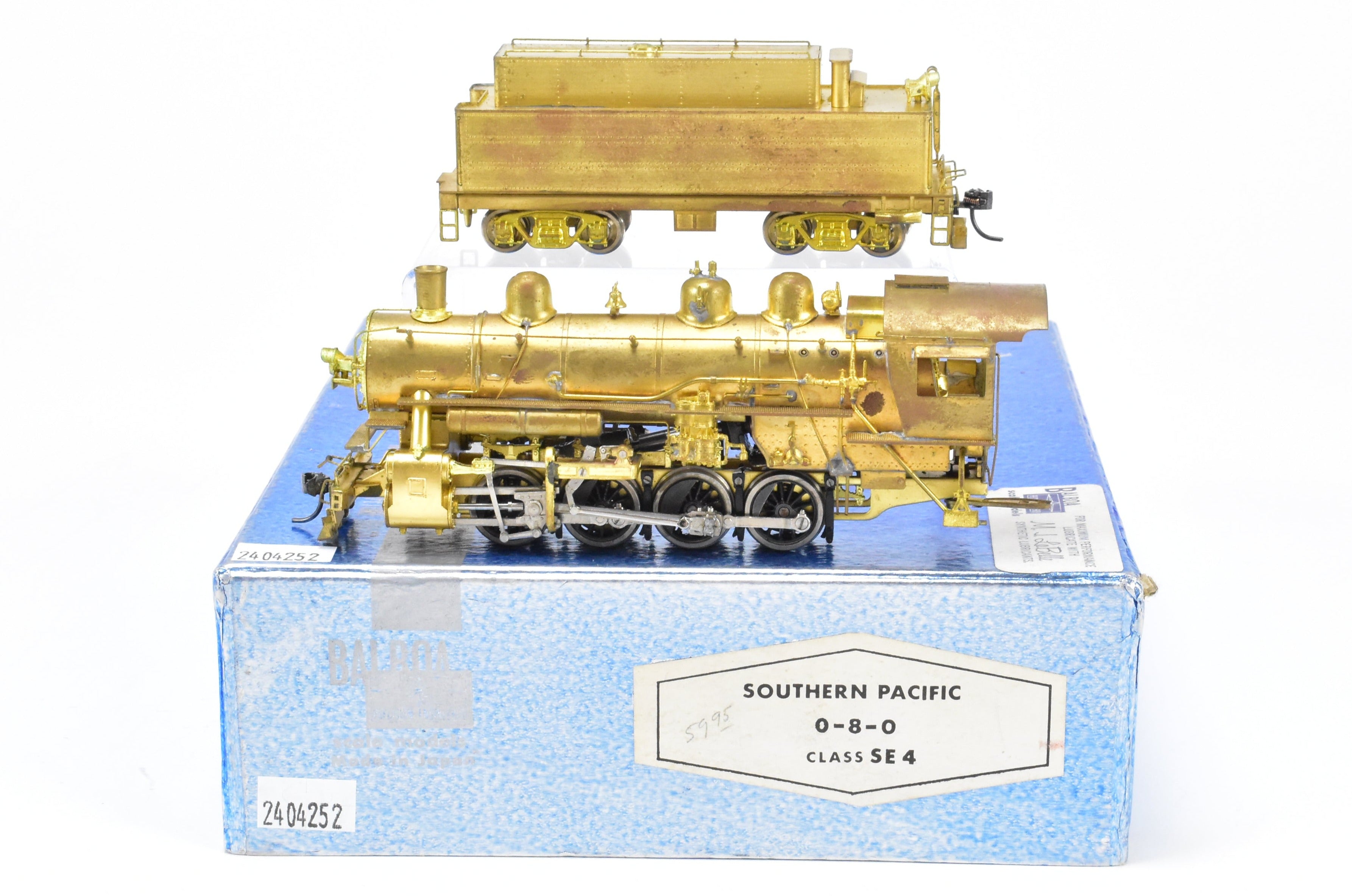 High - Quality HO Scale Brass Balboa Model Train - Southern Pacific Class SE - 4 0 - 8 - 0 Steam Locomotive