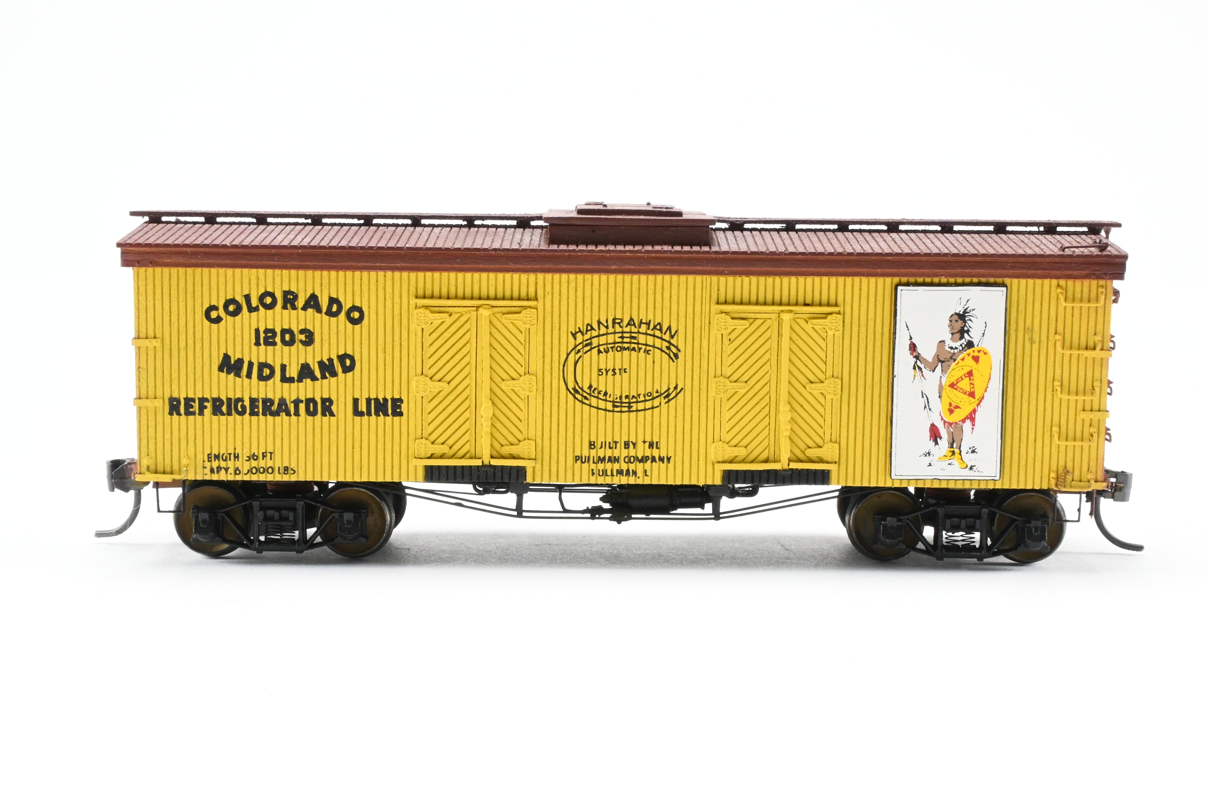 La Belle Woodworking 36' Colorado Midland Wood Sided Reefer, Fully Assembled & Painted
