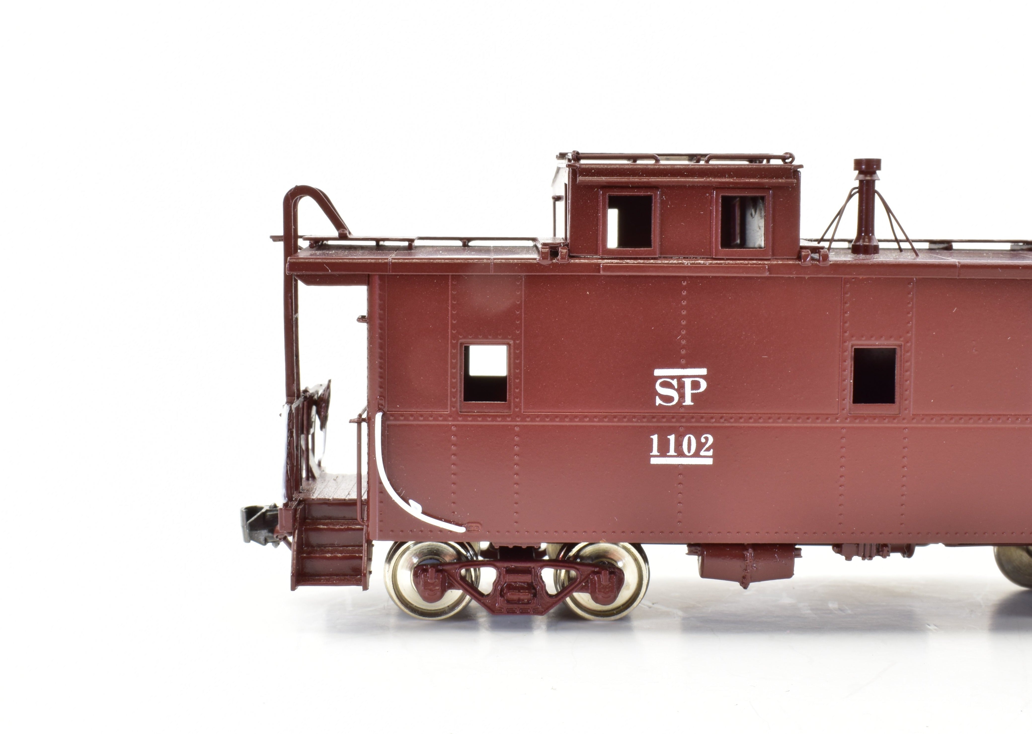 HO Scale Brass Precision Scale Co. Model of Southern Pacific C - 40 - 3 Steel Cupola Caboose with FP Design
