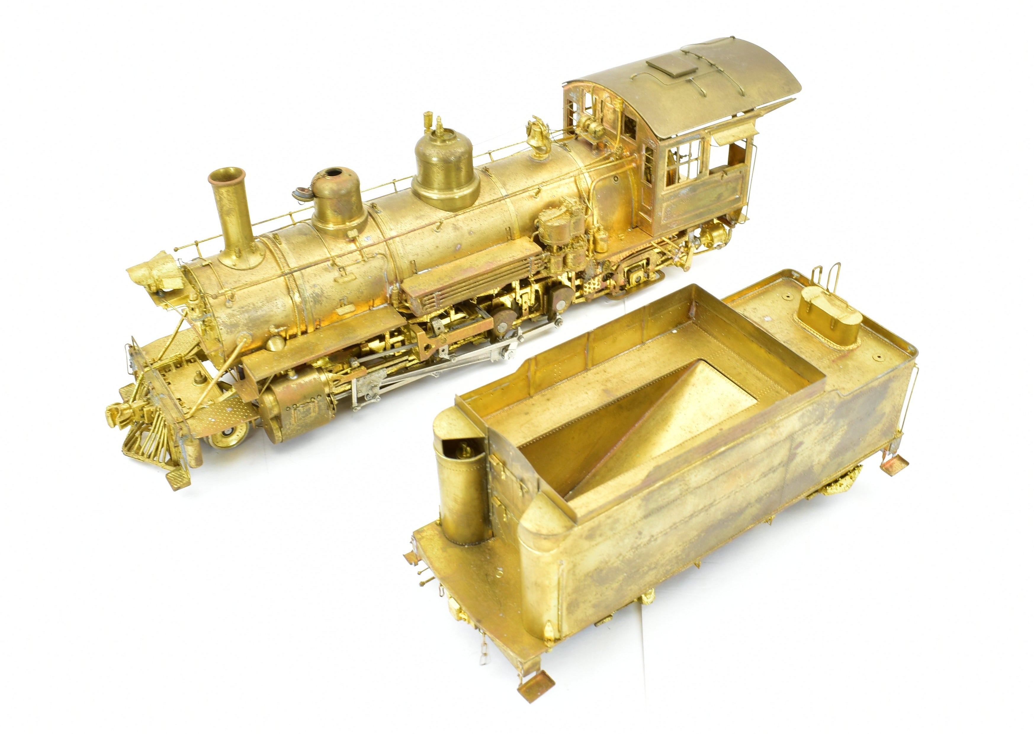 On3 Scale Brass Model Train - Pacific Fast Mail (PFM) Denver & Rio Grande Western Class K - 27 2 - 8 - 2 Steam Locomotive