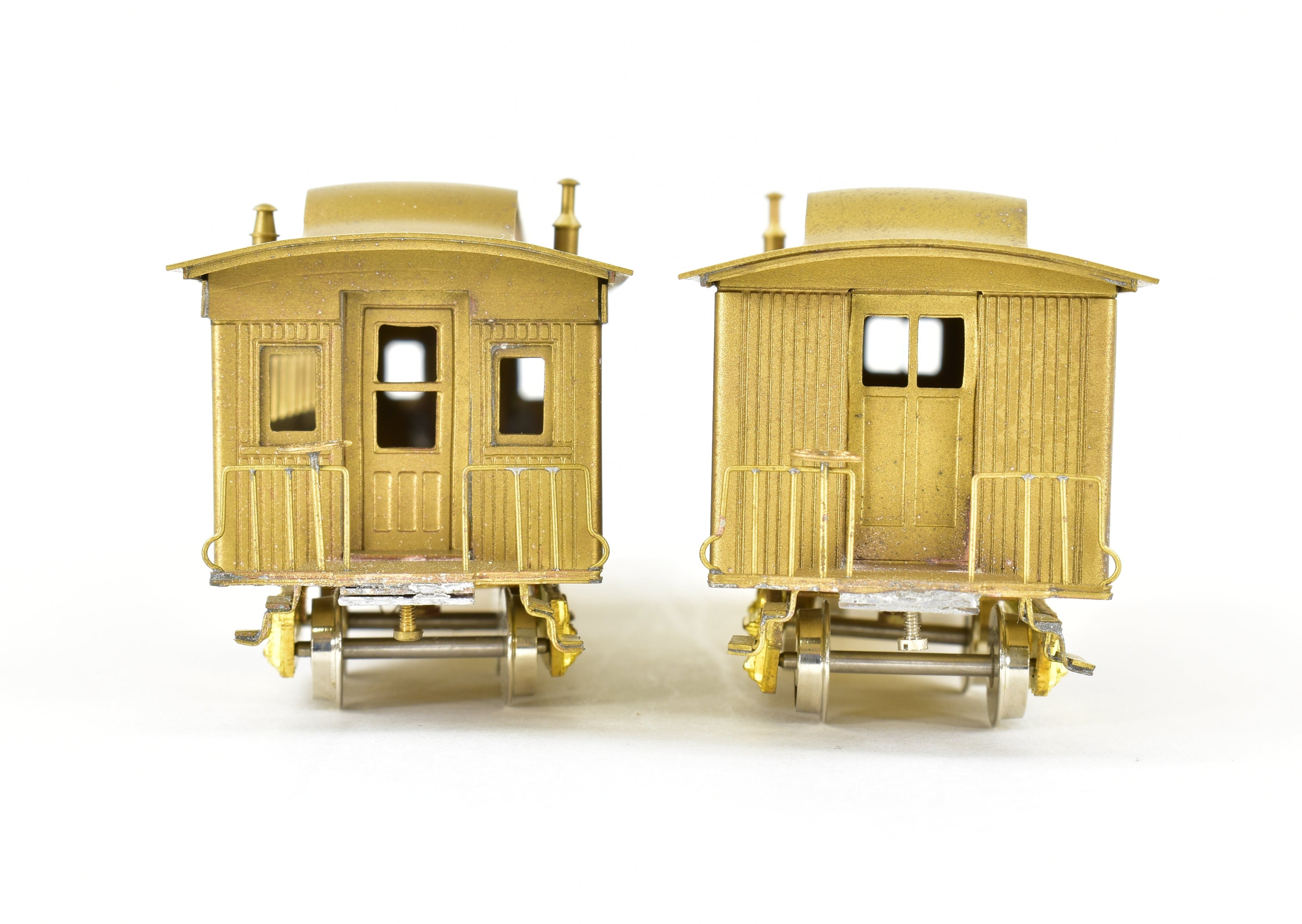 HO Scale Brass Gem Models Collectible Central Pacific Promontory Two - Car Set for Model Train Enthusiasts