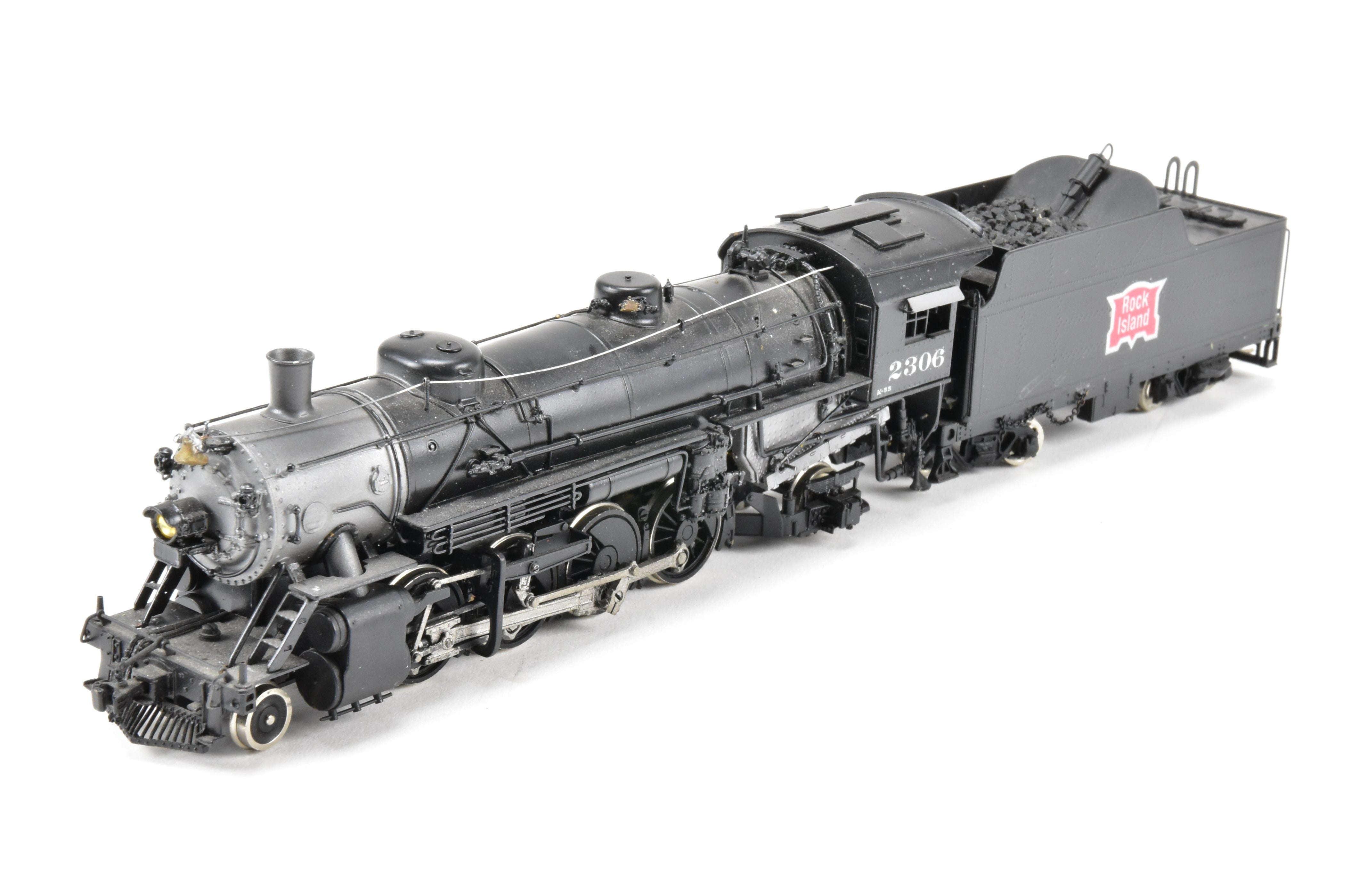 HO Scale Custom Painted Brass PFM Rock Island USRA 2-8-2 Light Mikado #2306