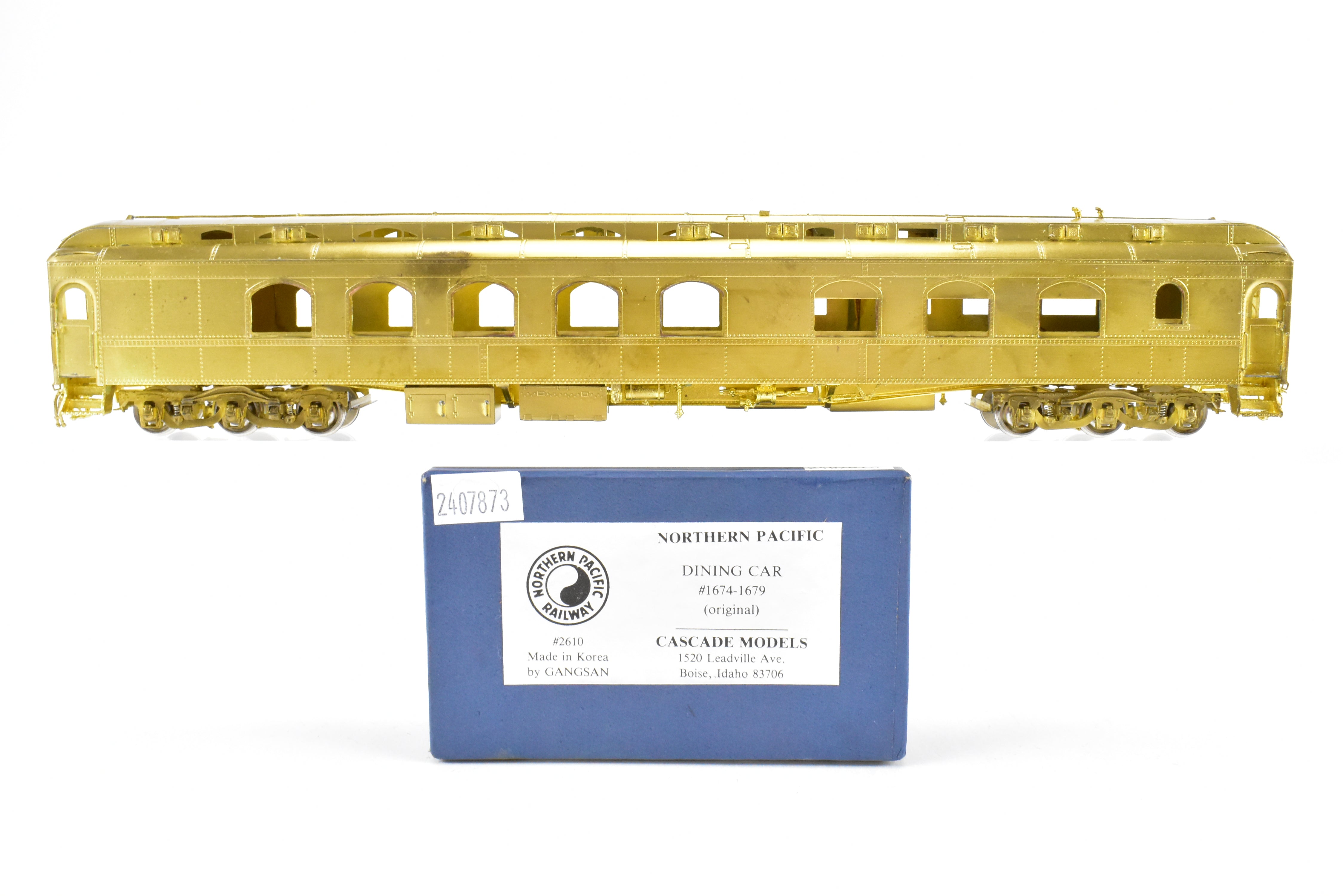 HO Scale Brass Cascade Models Northern Pacific Heavyweight Dining Car Models - Original Series #1674 - 1679