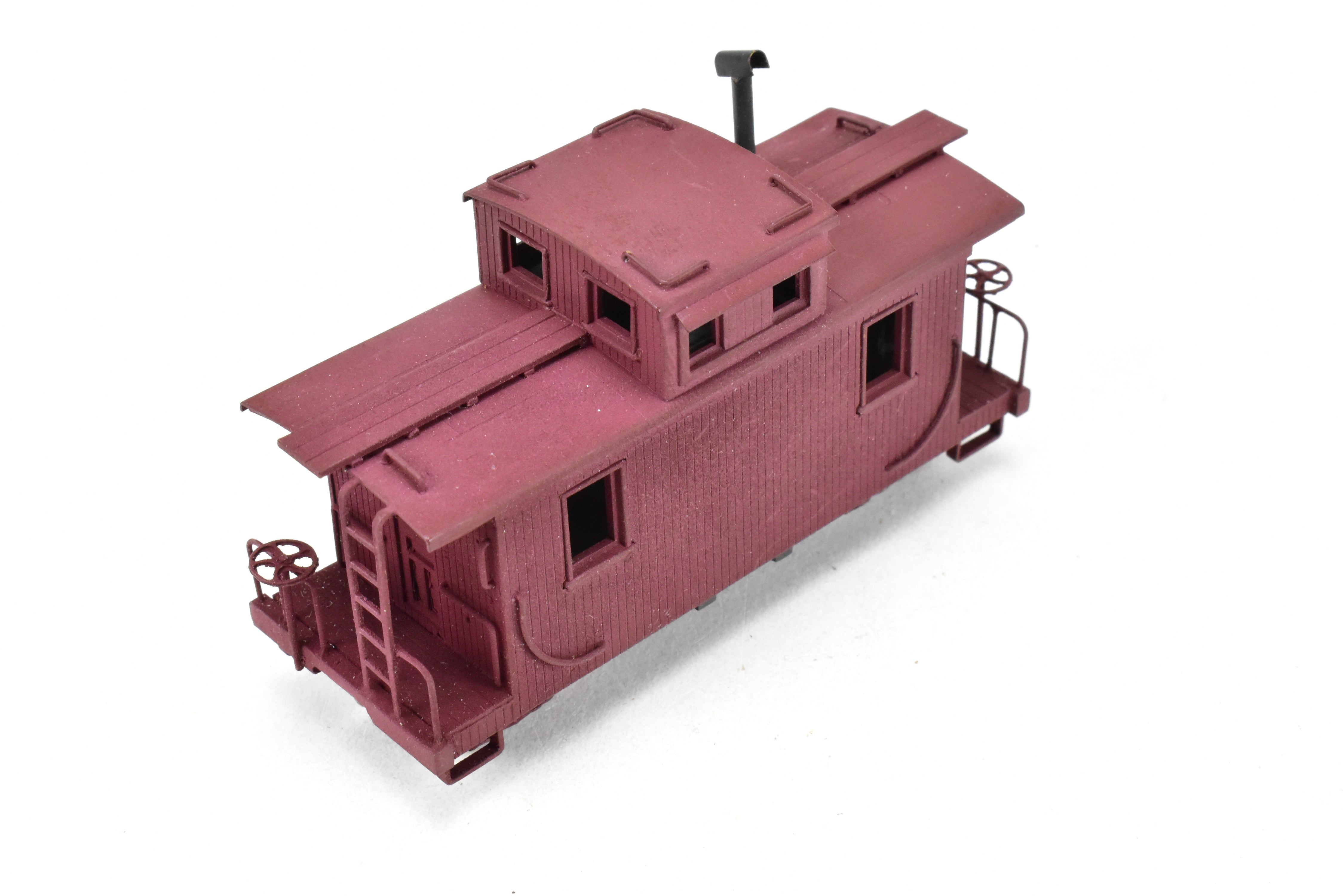 HOn3 Brass PFM - Denver & Rio Grande Western Unlettered Short Caboose in Red, No Box