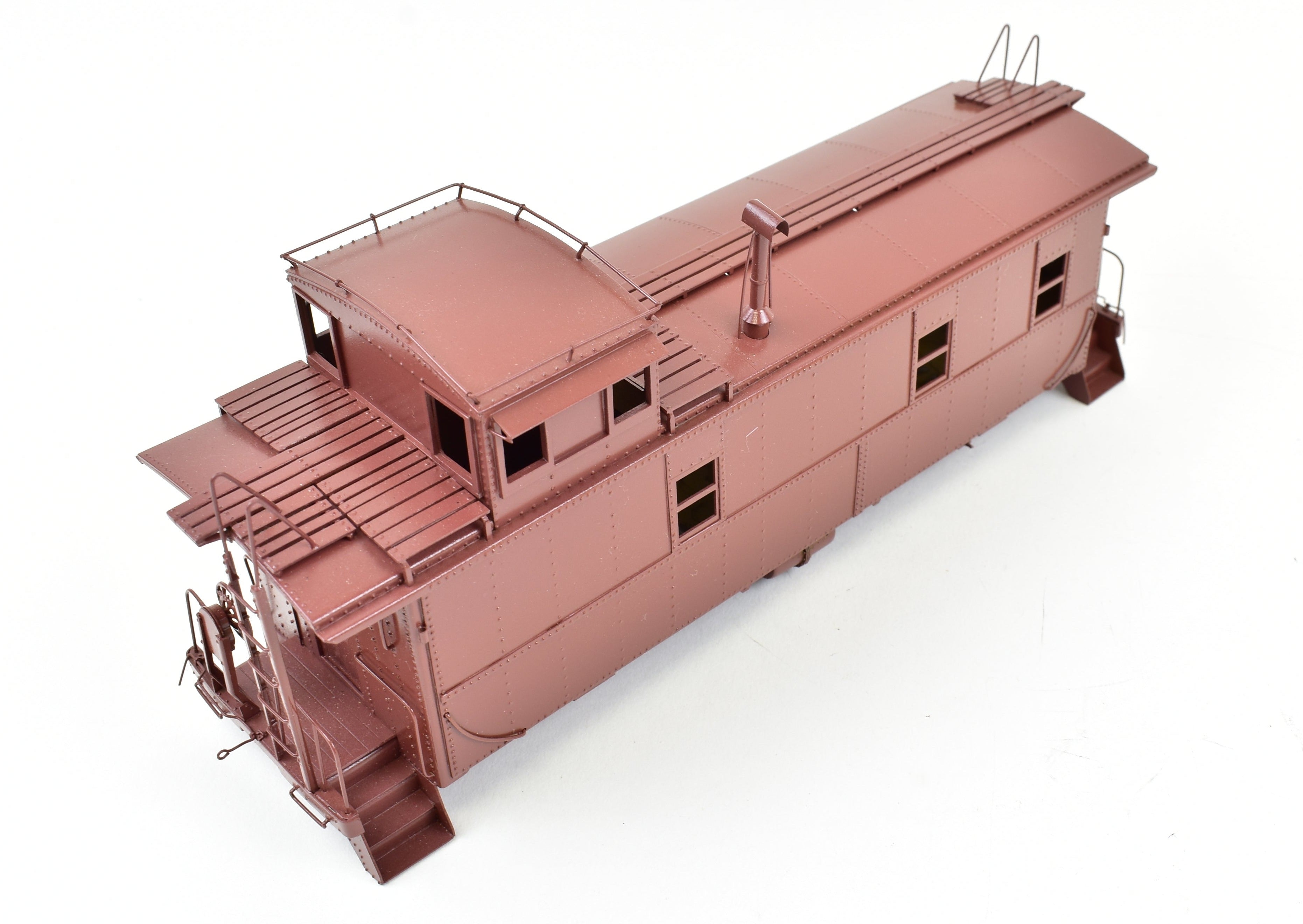 O Scale Brass Sunset Models ATSF - Santa Fe #1951 Steel Caboose, Partial Paint, No Trucks, As-Is