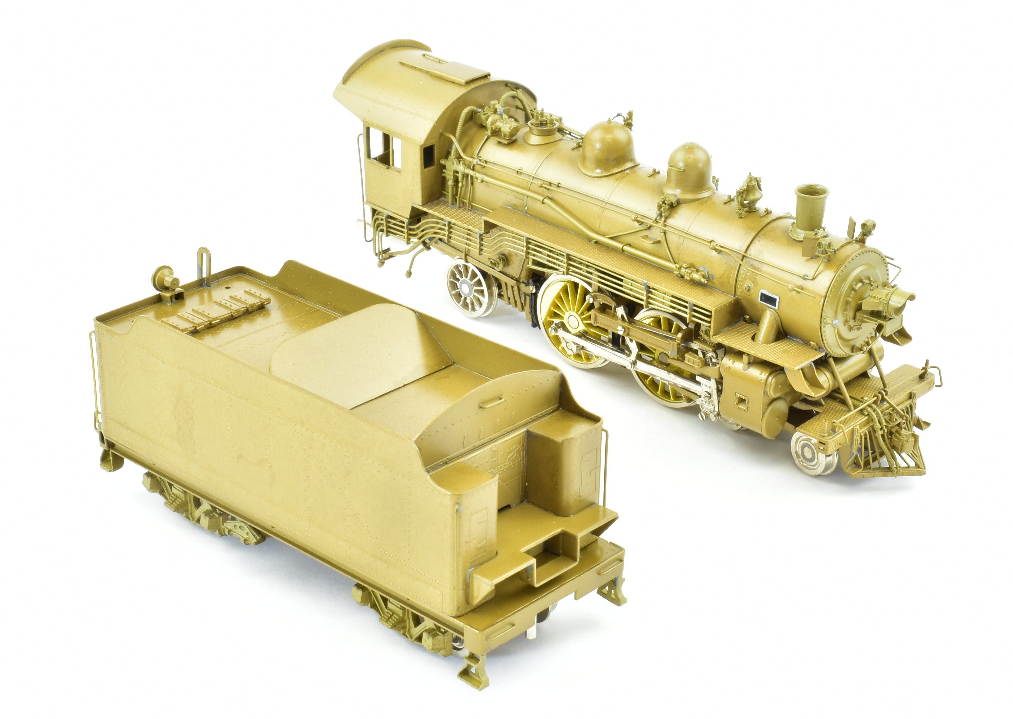 HO Scale Brass Model Train - Overland Models, Inc. Chesapeake & Ohio A - 16 4 - 4 - 2 Atlantic Locomotive by J.P. Models