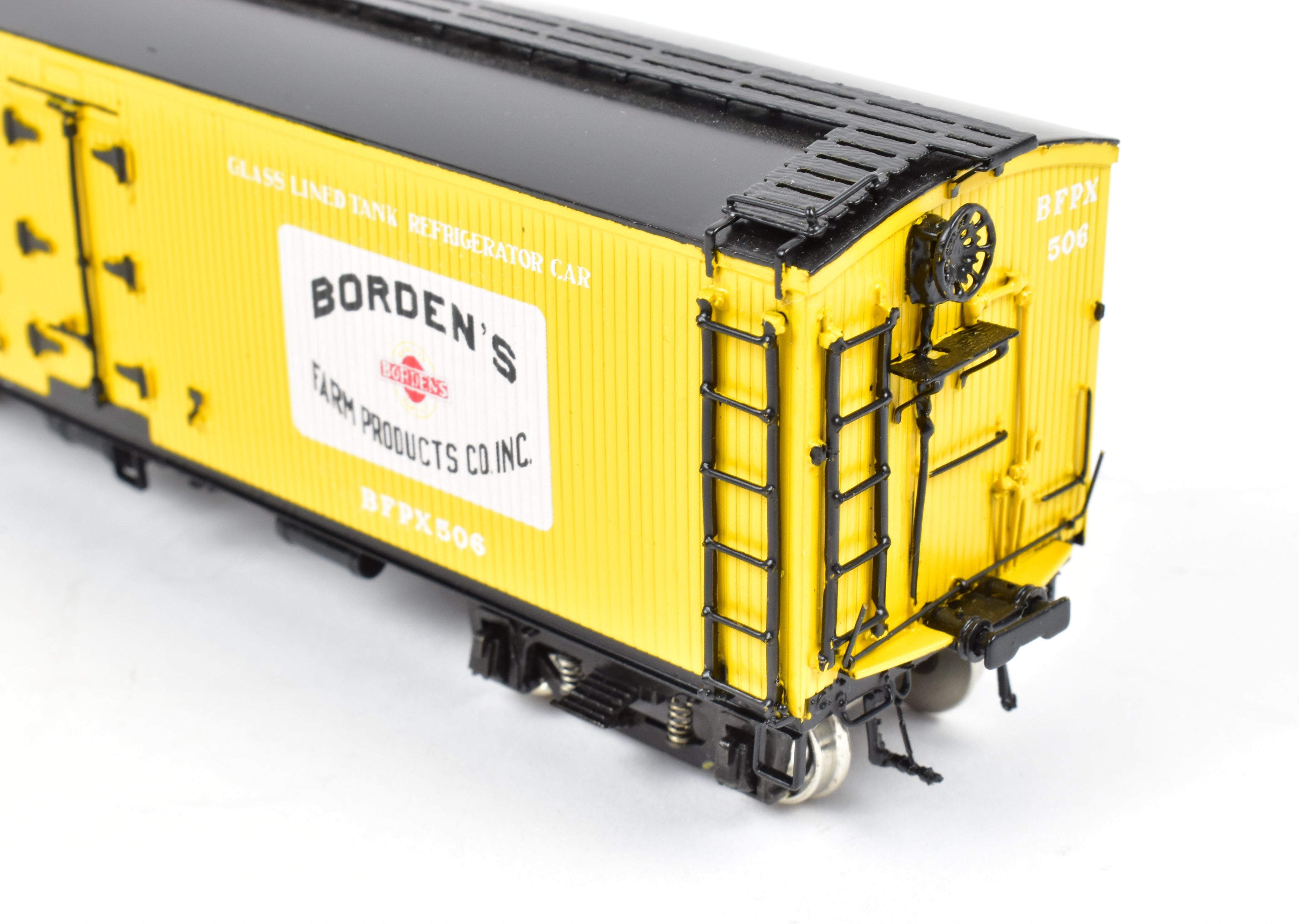 HO Scale Brass Precision Scale Co. Model Railroad 41' Pfaudler Wood Sheath Milk Car Bordens FP from Various Roads