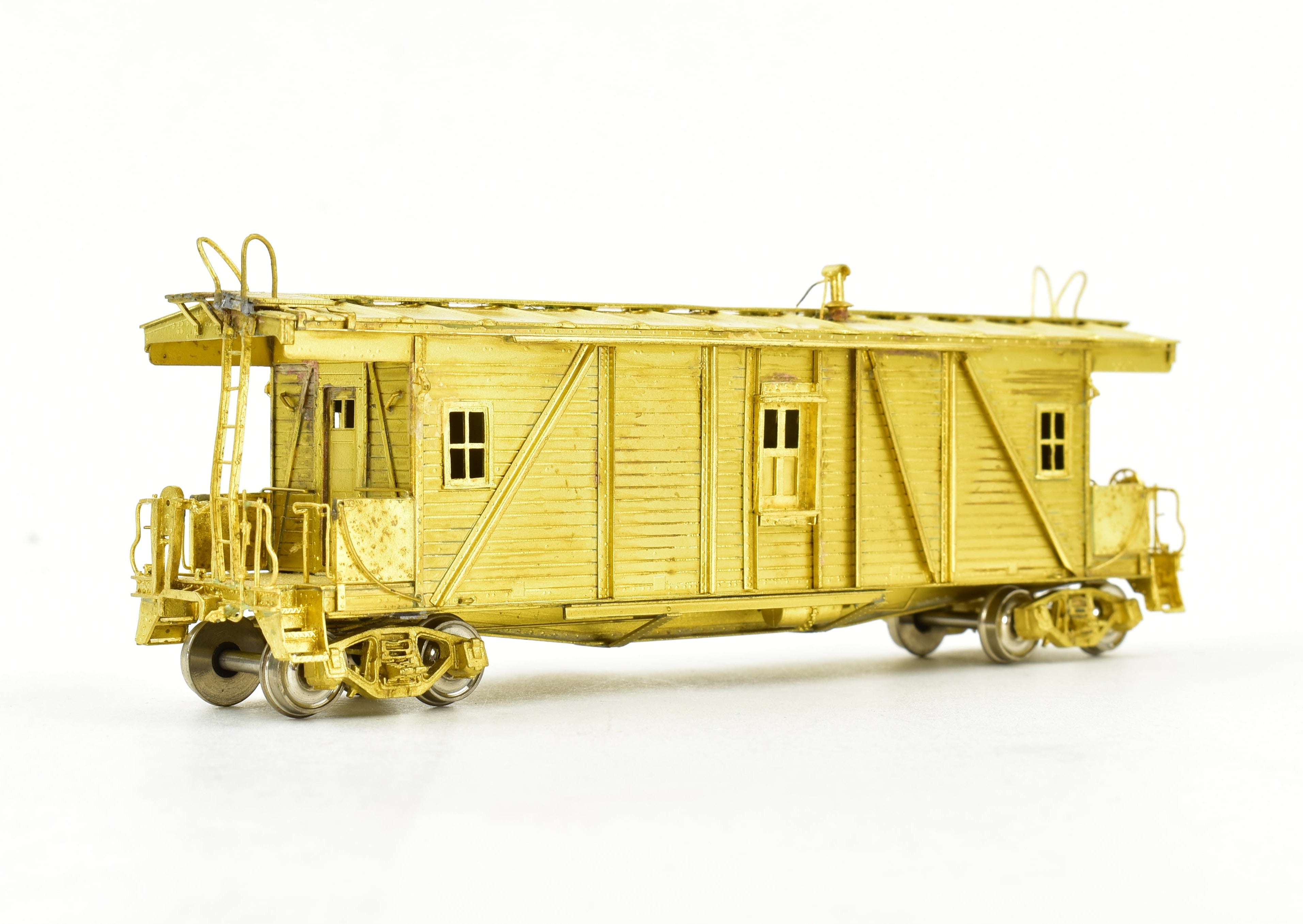 HO Scale Brass OMI - Overland Models, Inc. Illinois Central OSB Outside Braced Wood Caboose Model