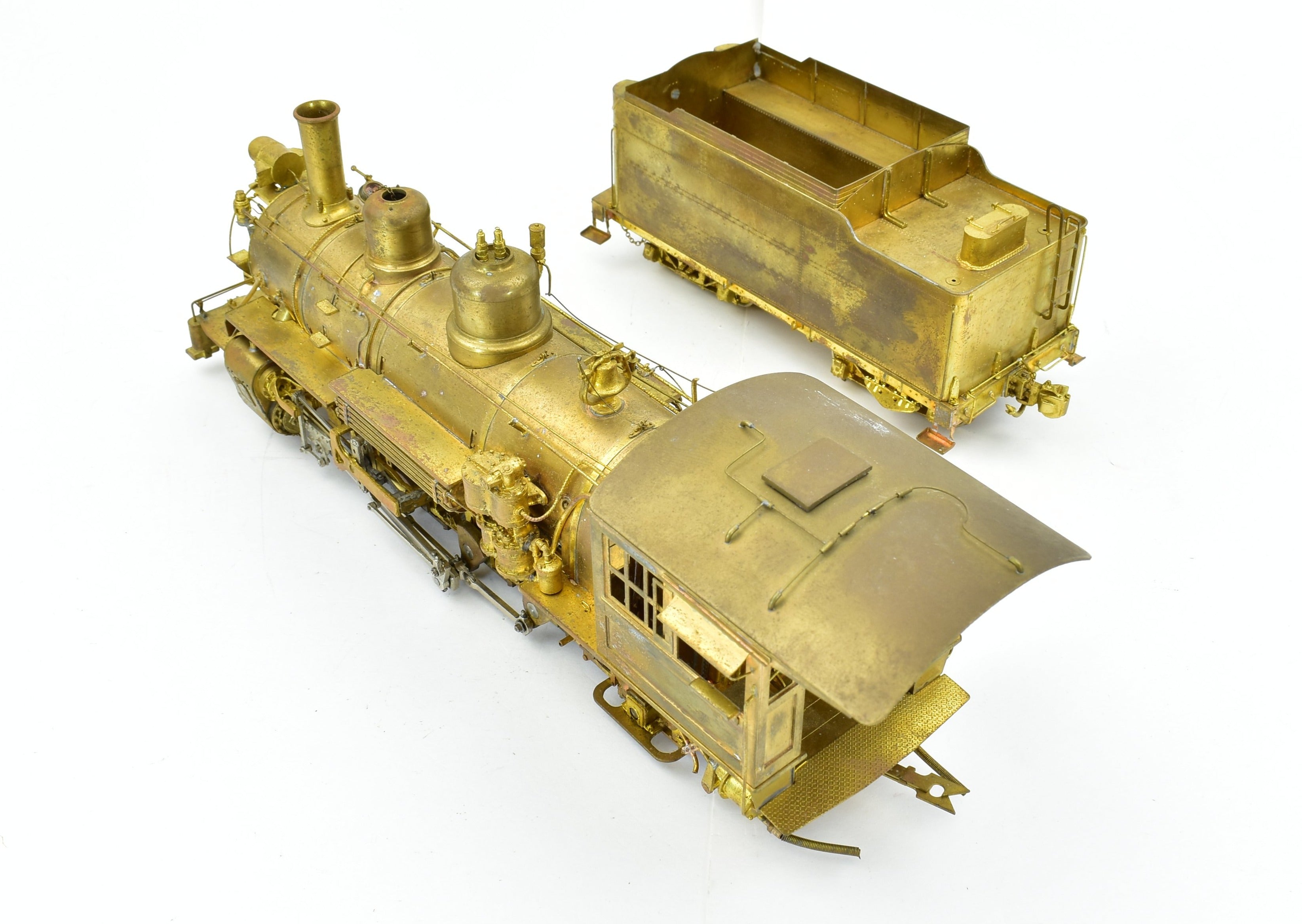 On3 Scale Brass Model Train - Pacific Fast Mail (PFM) Denver & Rio Grande Western Class K - 27 2 - 8 - 2 Steam Locomotive