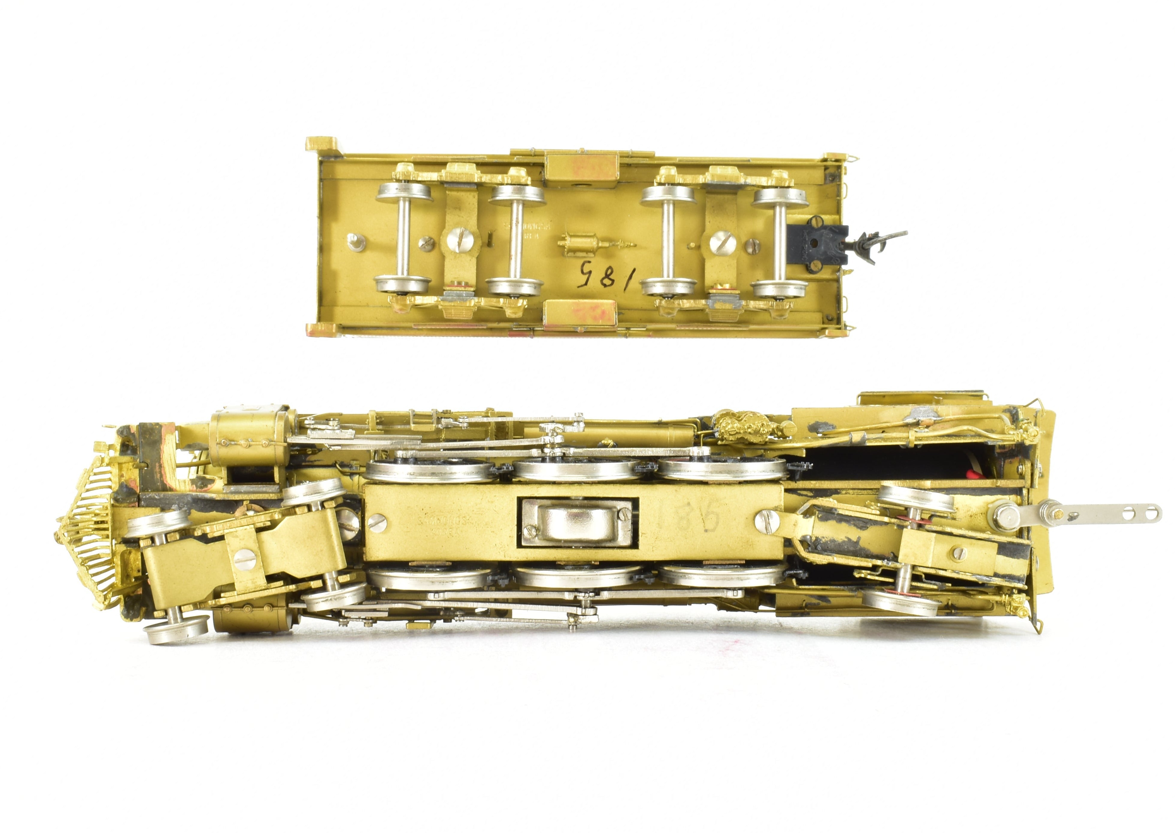 HO Scale Brass Key Imports ATSF - Santa Fe 1226 4-6-2 Pacific Model Train Engine