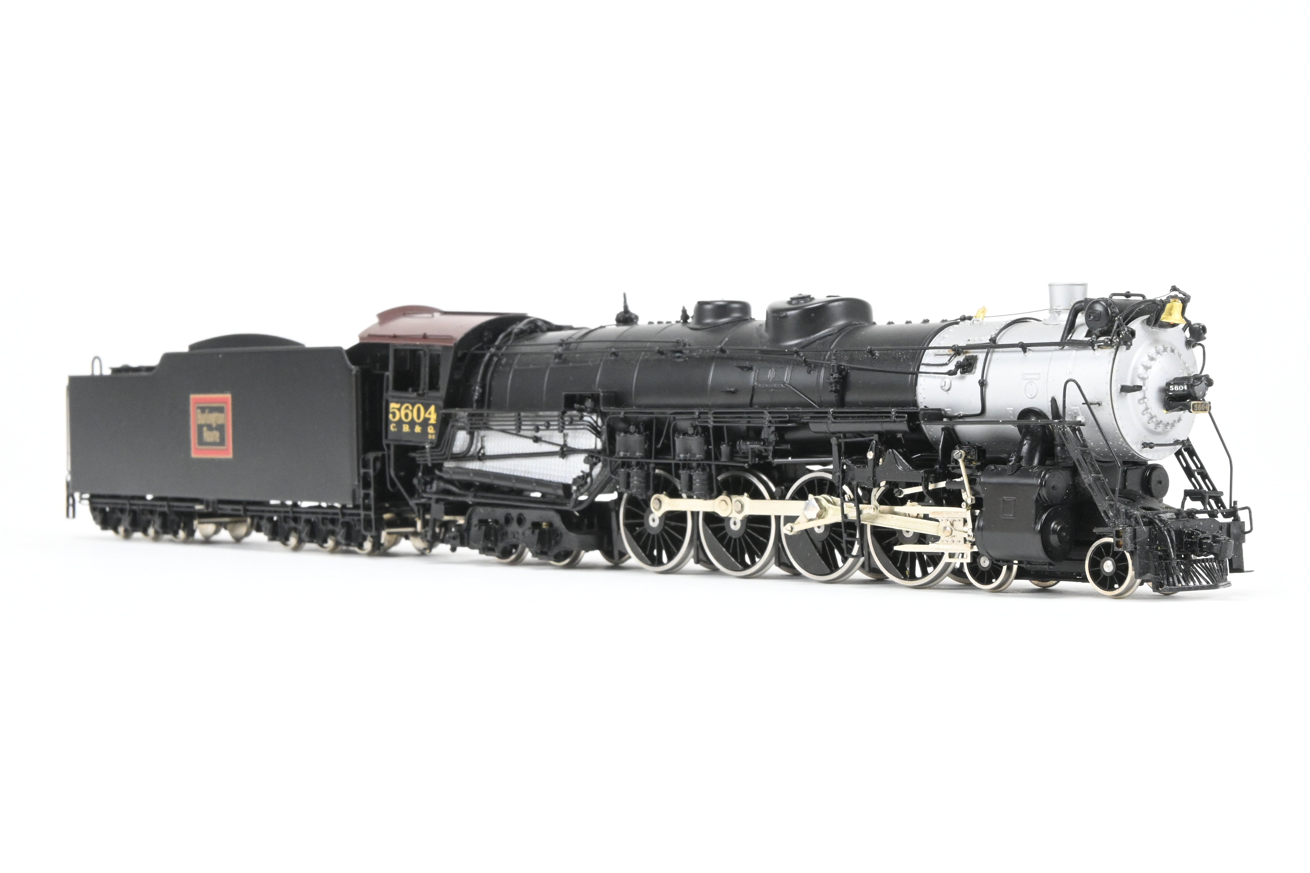 HO Scale Brass Oriental Limited CB&Q Burlington O-5 4-8-4 Open Cab Locomotive No. 5604