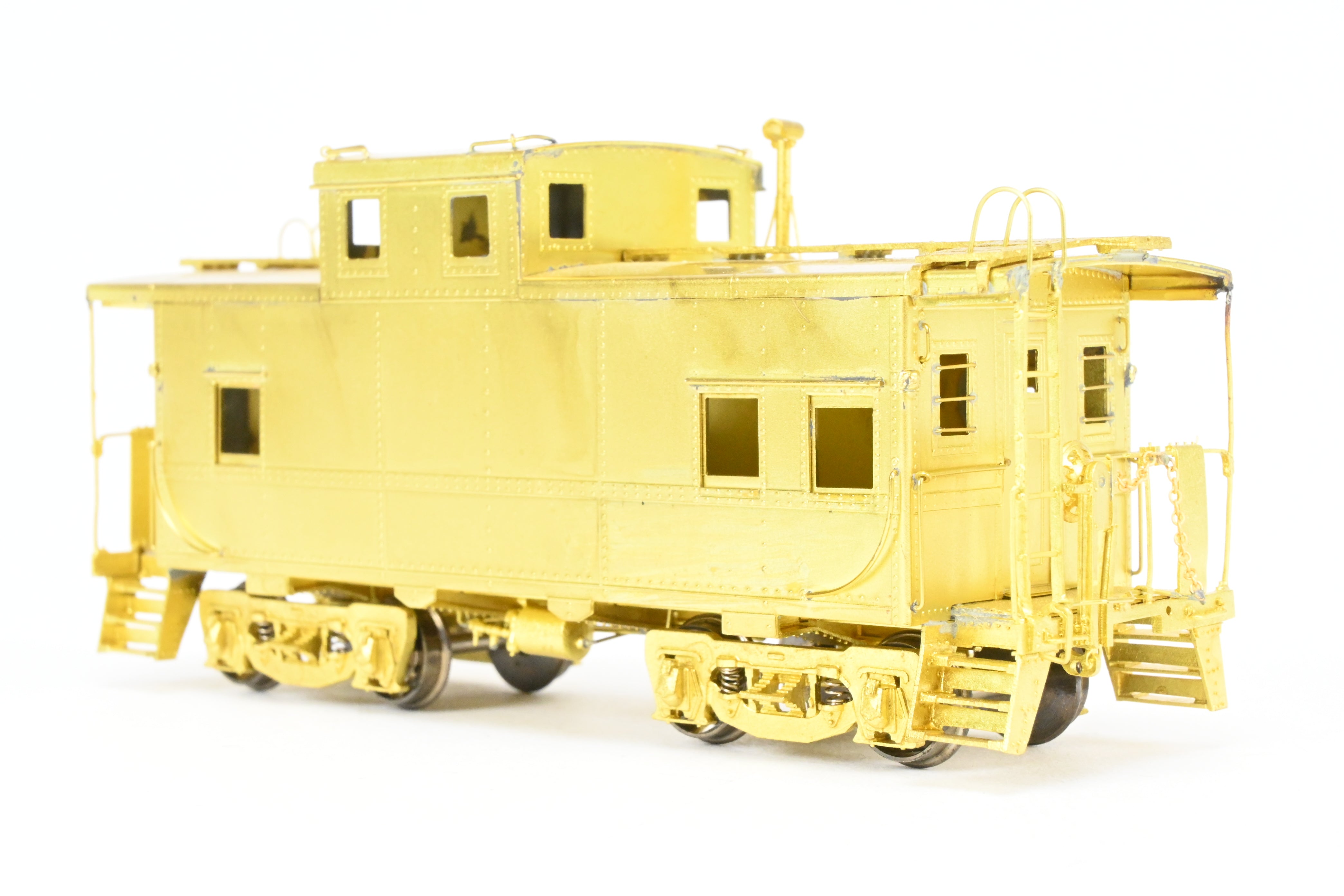 HO Scale Brass OMI - Overland Models, Inc. Erie Railroad Offset Cupola Caboose Models of Nos. C - 110 - 169 Riveted Design with Belt Rail from the 1951 Era