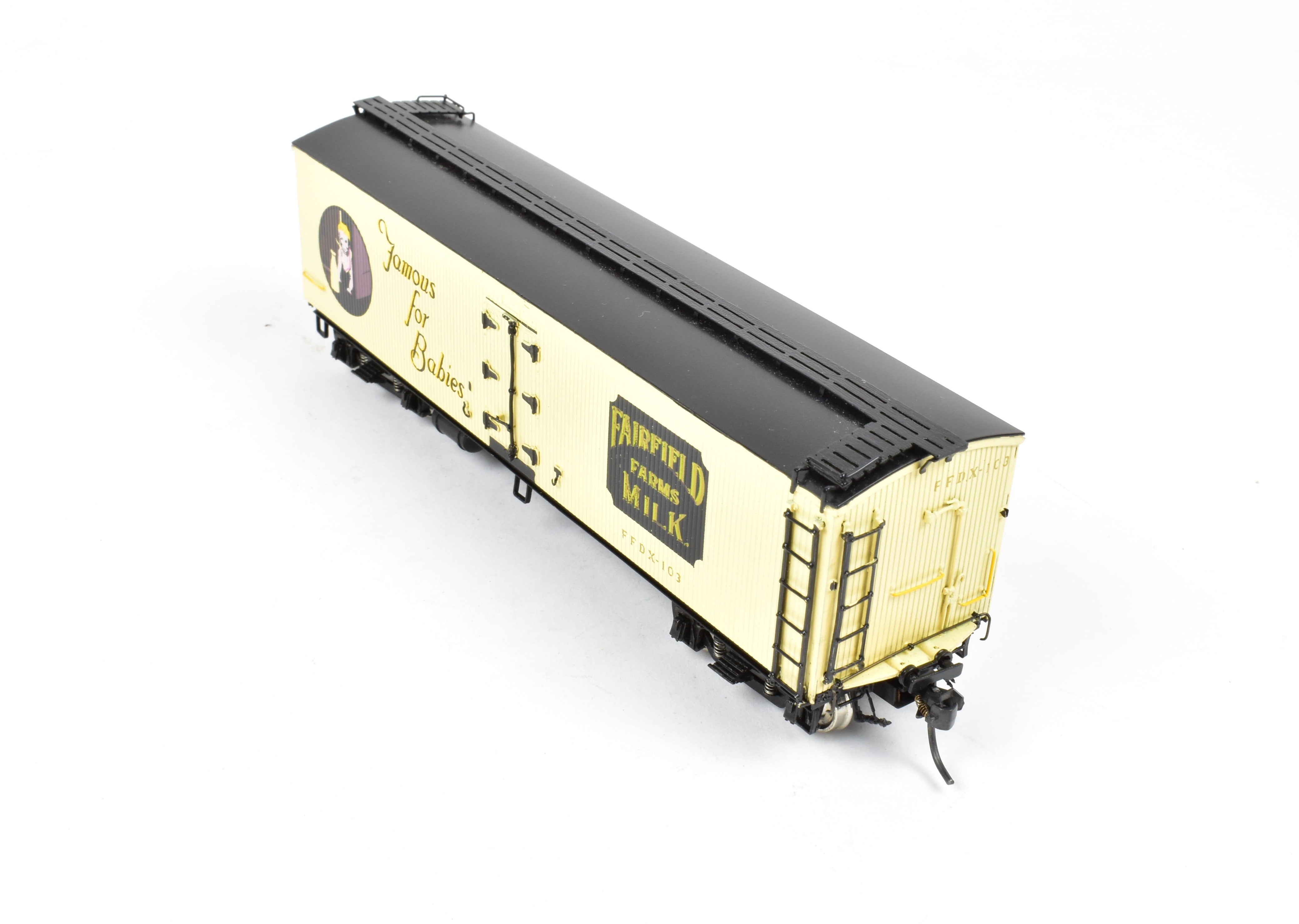 HO Scale Brass PSC Precision 41' Round Roof Milk Tank Car by Fairfield Farms