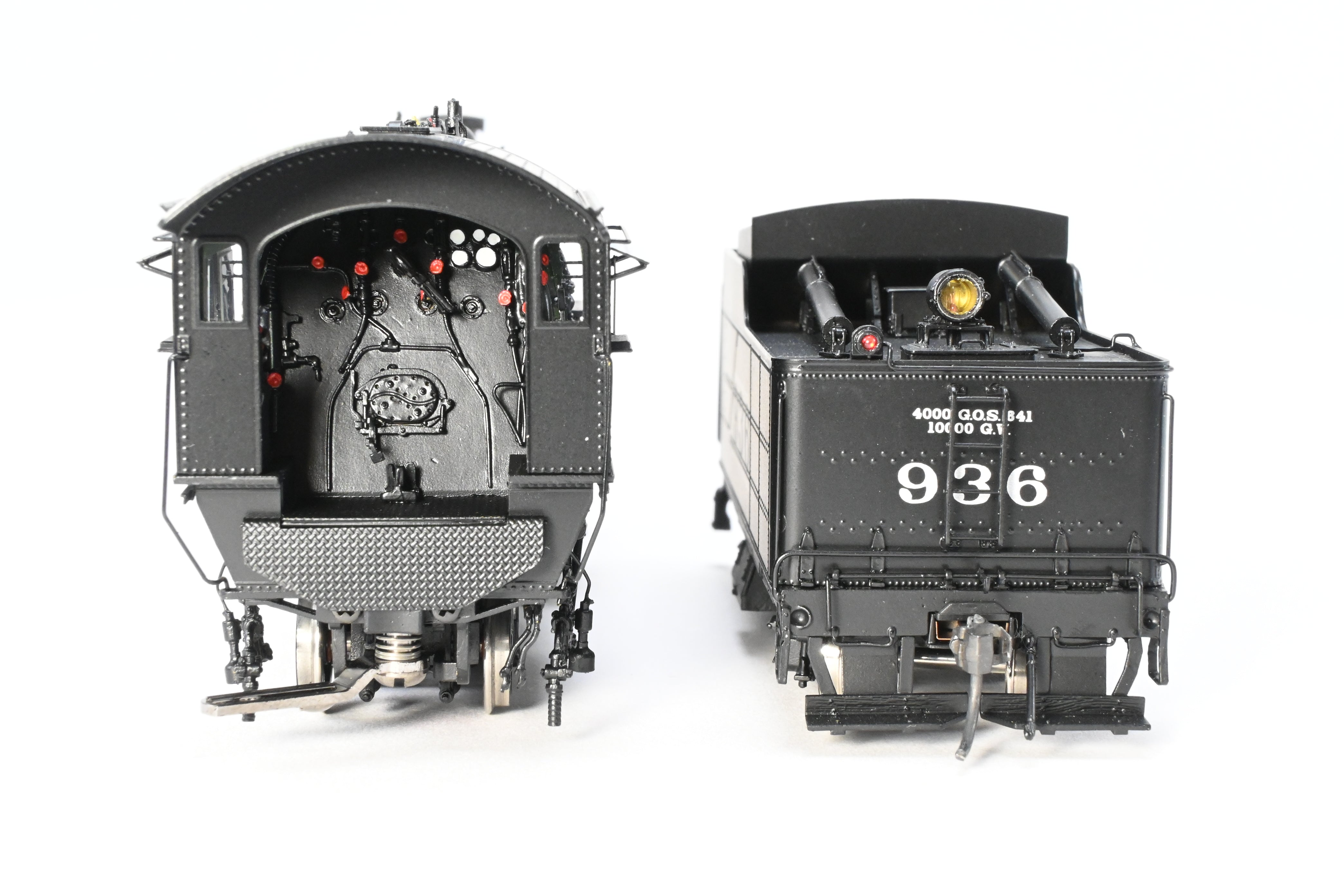 HO Scale Brass Division Point ATSF - Santa Fe 2-10-2 Freight Passenger Locomotive #936 with 8500 Gallon Coal Tender Model