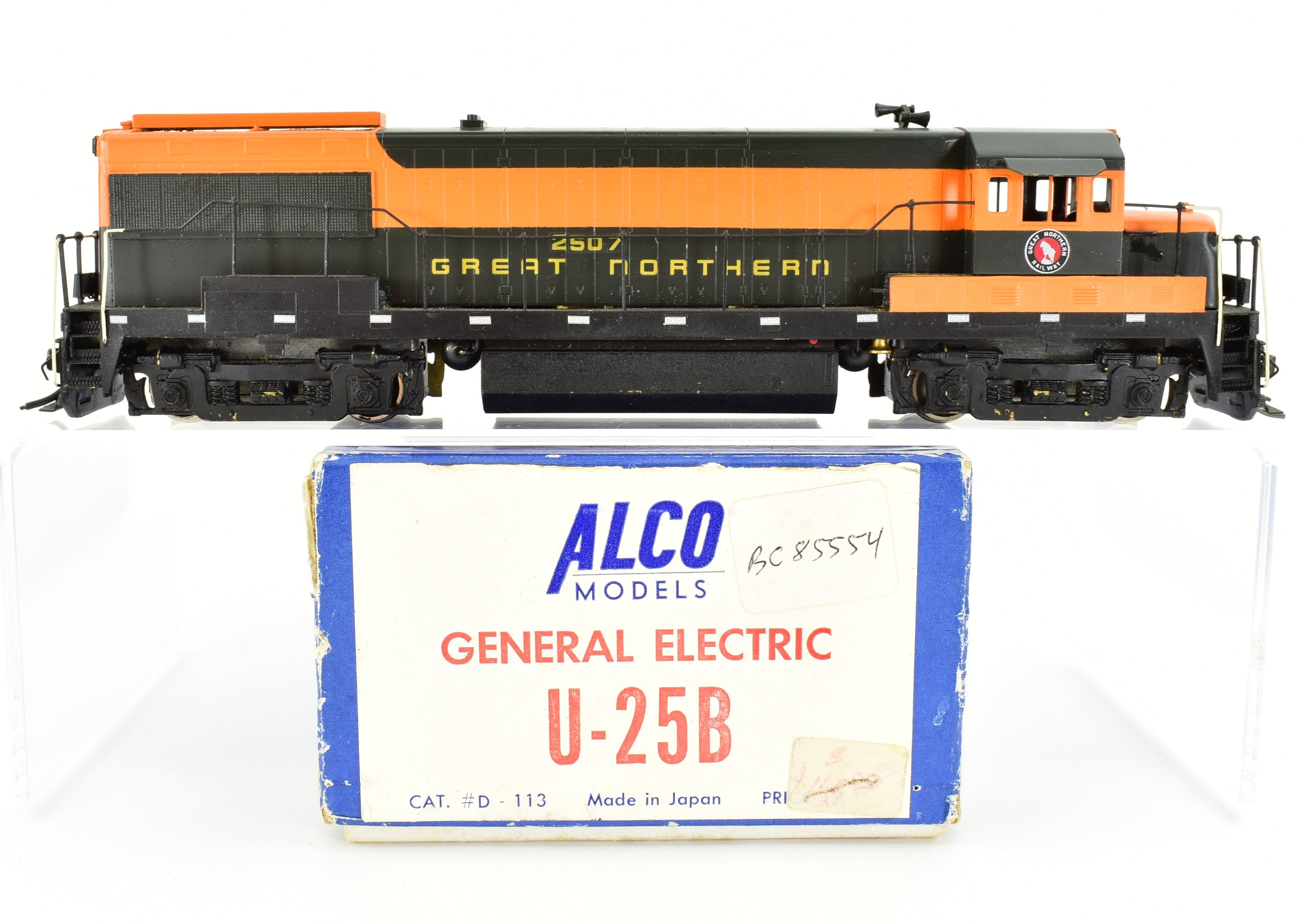 HO Scale Brass ALCO Models Great Northern General Electric U - 25b Diesel Locomotive Model for Collectors and Enthusiasts