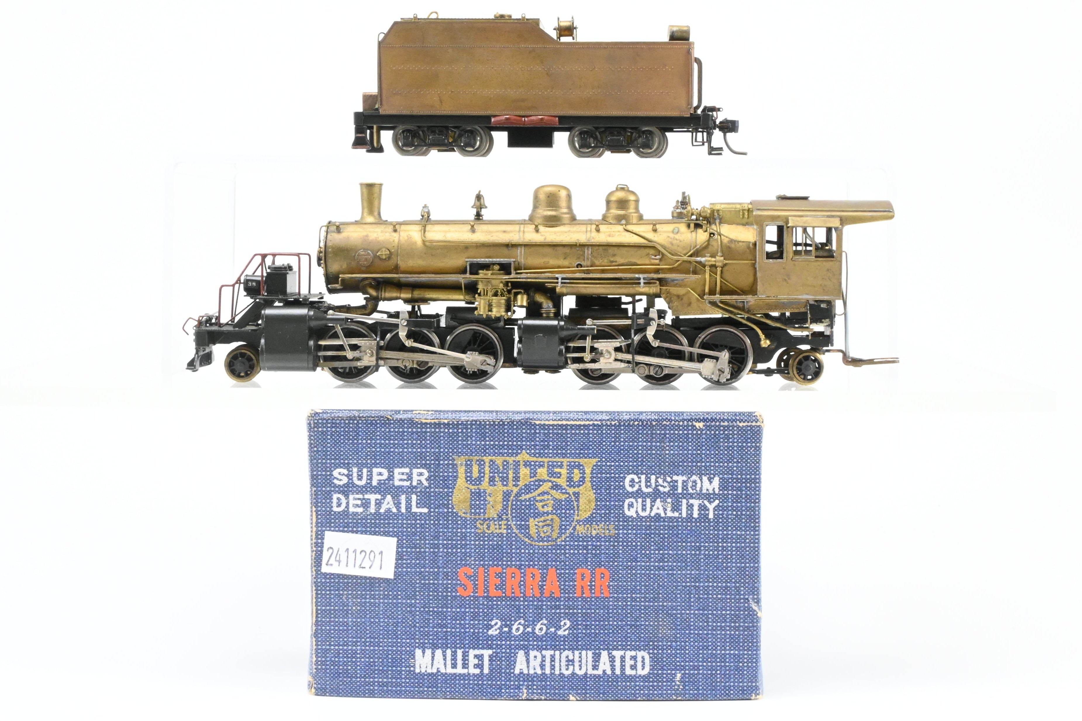 1967 HO Brass PFM United Sierra Railroad 2-6-6-2 Model - Great Runner
