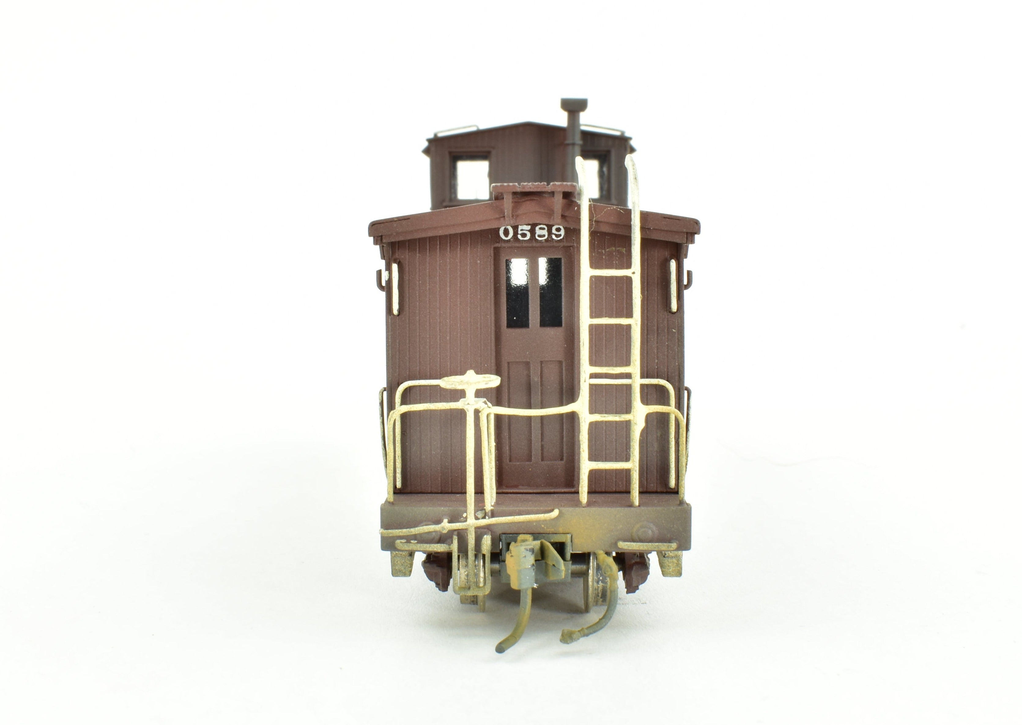 HOn3 Custom - Painted Brass Westside Model Co. D&RGW Long Caboose 0589