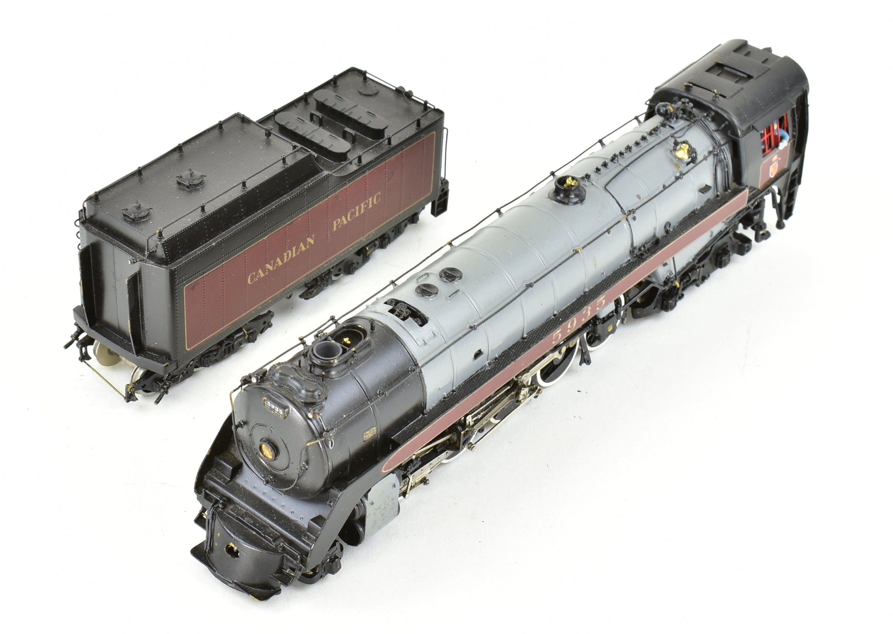 HO Scale Brass Model Train - Van Hobbies Canadian Pacific Railway T-1c 2-10-4 Selkirk with Custom Painting