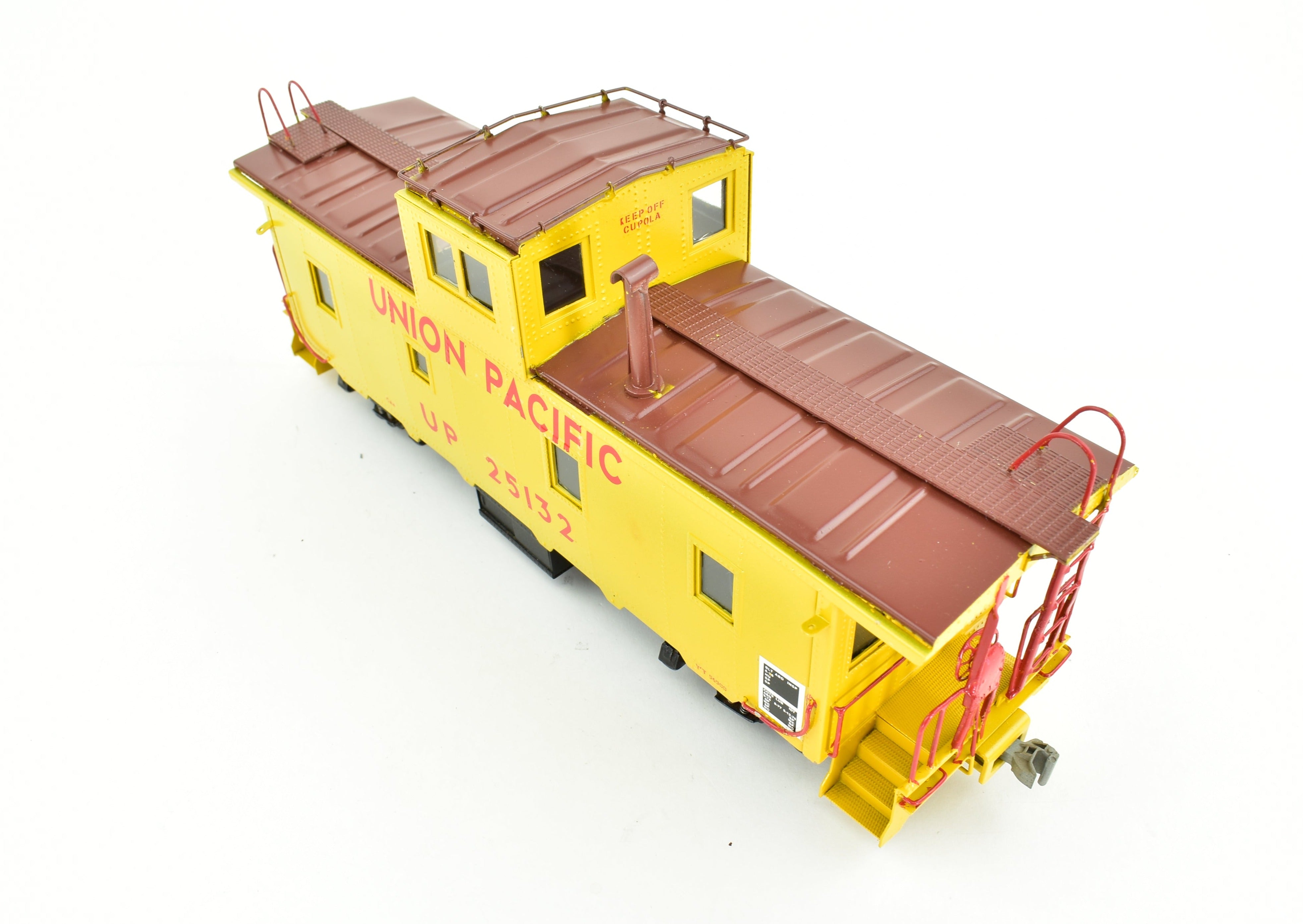 Custom Painted O Scale Union Pacific CA - 4 Steel Cupola Caboose by Max Gray