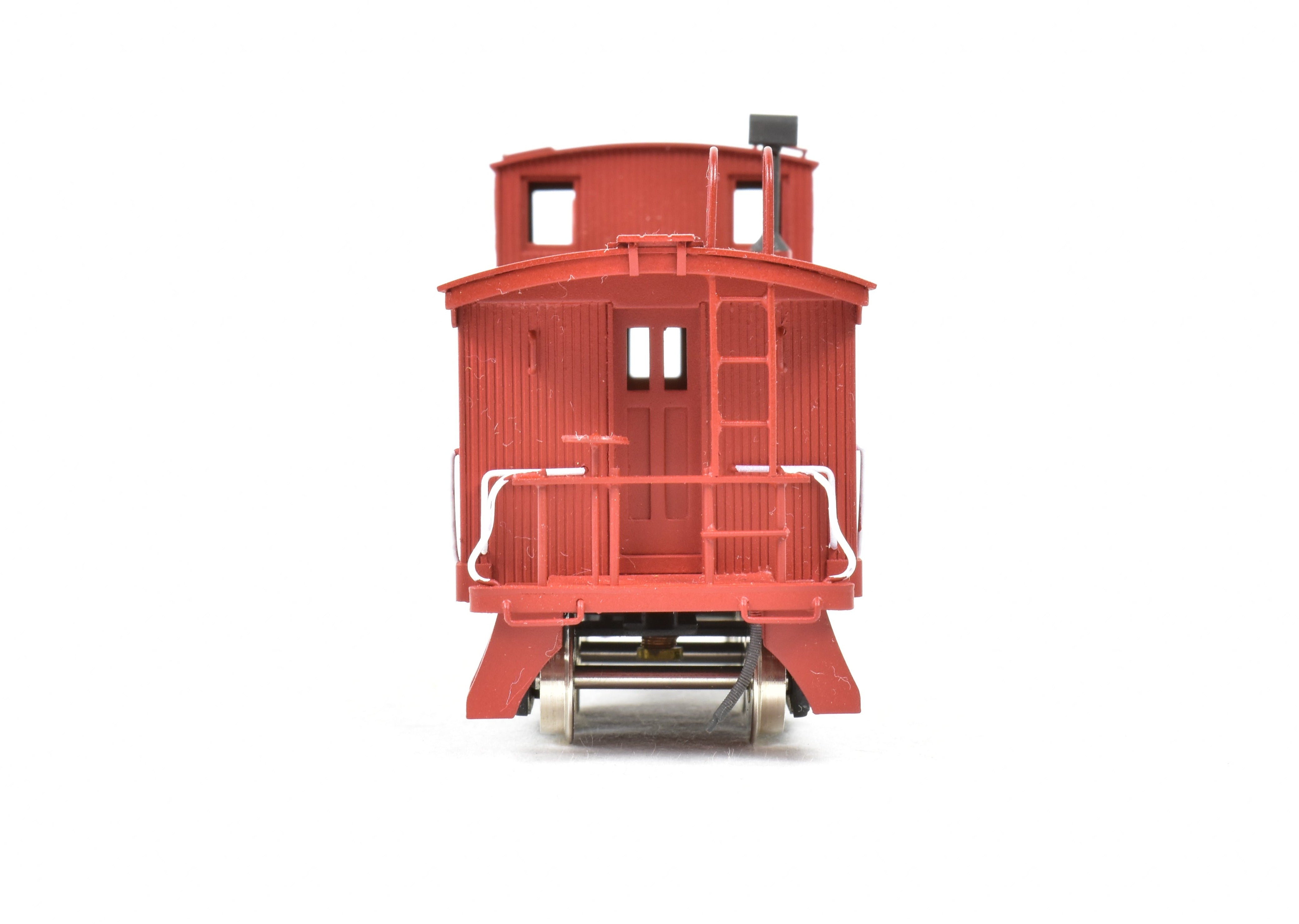 Custom Painted HO Scale Brass Wood Caboose Model of Northwest Short Line and Northern Pacific Railroads