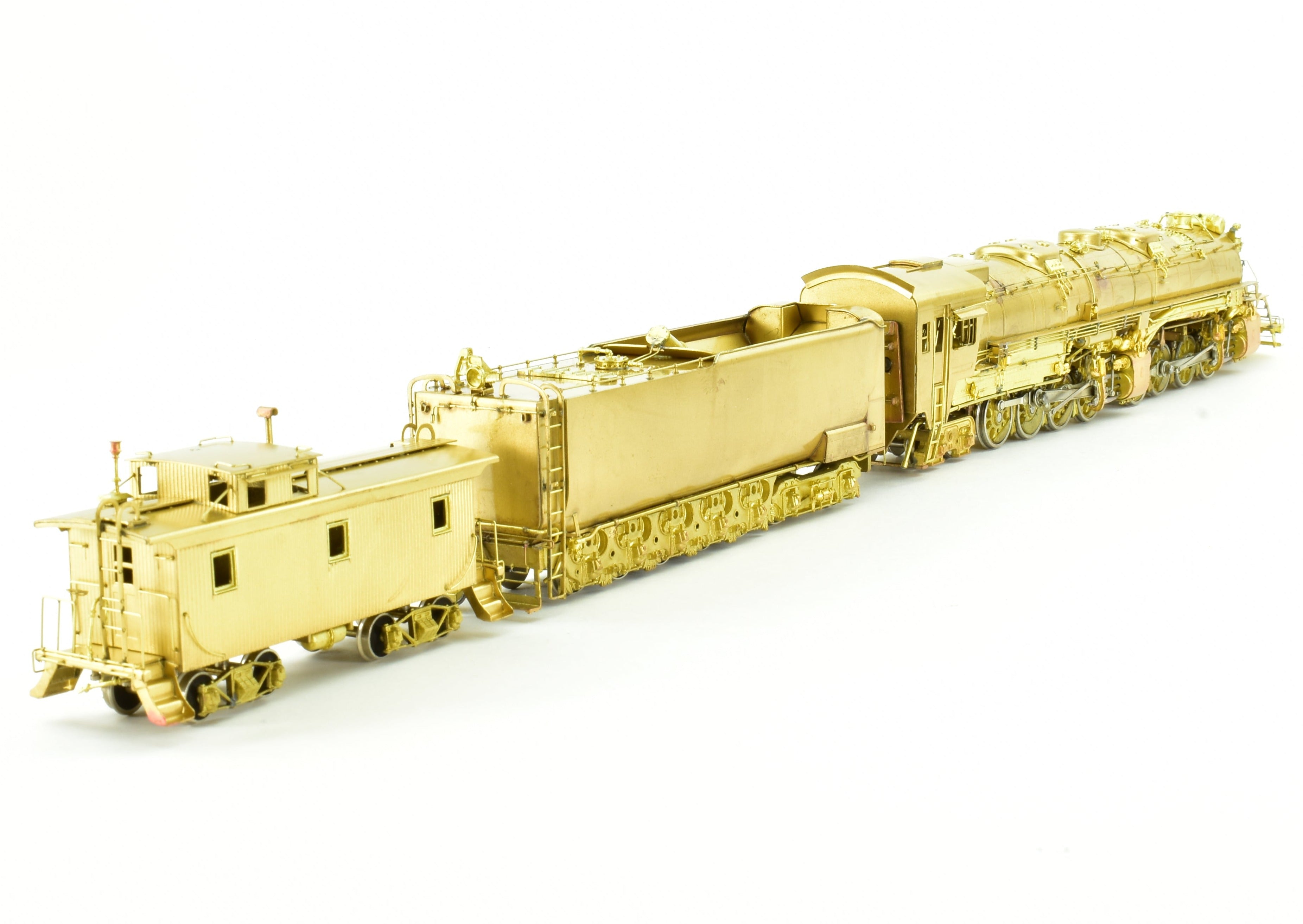 HO Scale Brass Model Train - Westside Model Co. DM&IR - Duluth, Missabe, & Iron Range 2-8-8-4 Yellowstone M-4 Steam Locomotive with Caboose