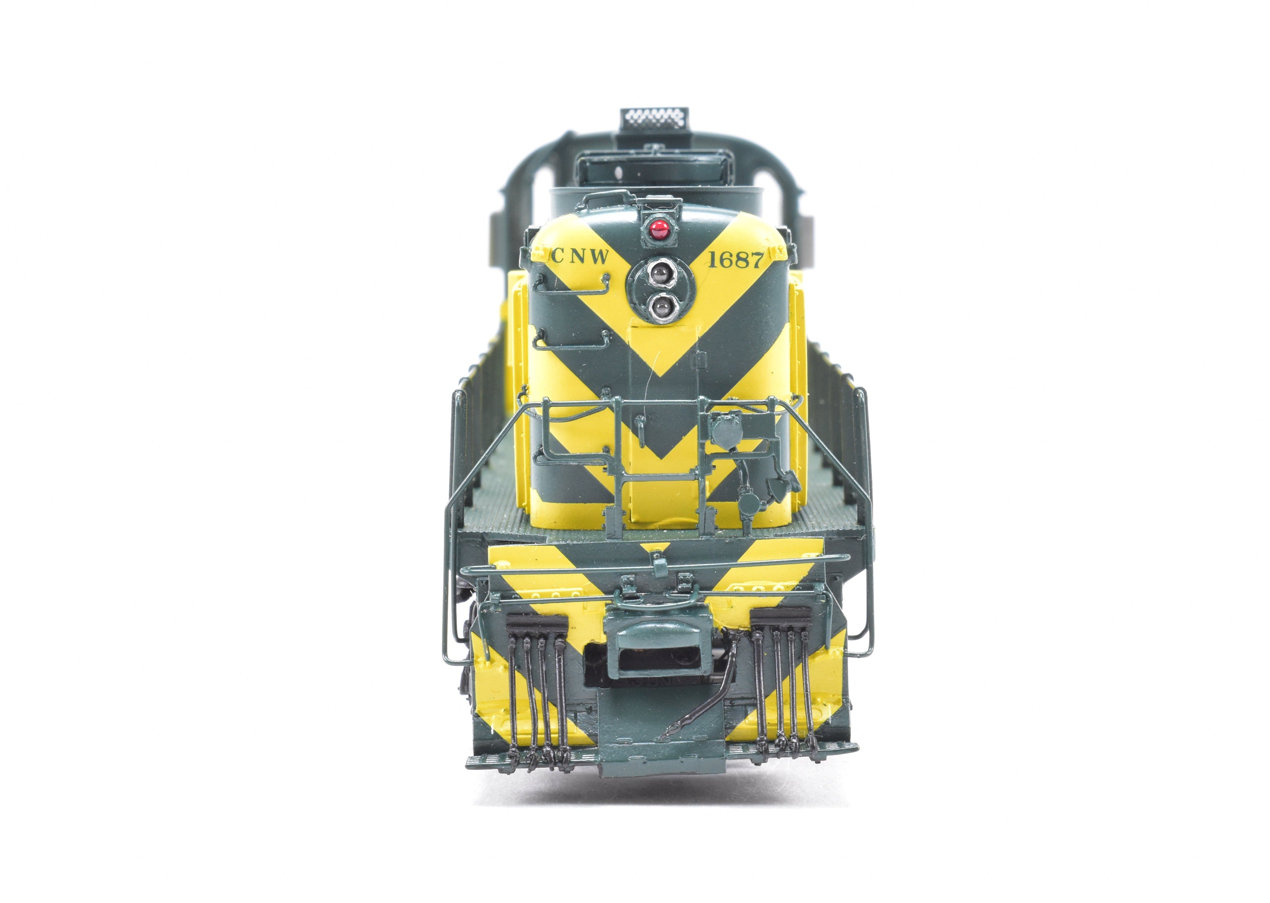 HO Scale Brass Model Train by Overland Models, Inc. (OMI) - Chicago & North Western ALCO RSD - 5 Phase III Hammerhead FP #1687 with Tsunami DCC and Sound Function