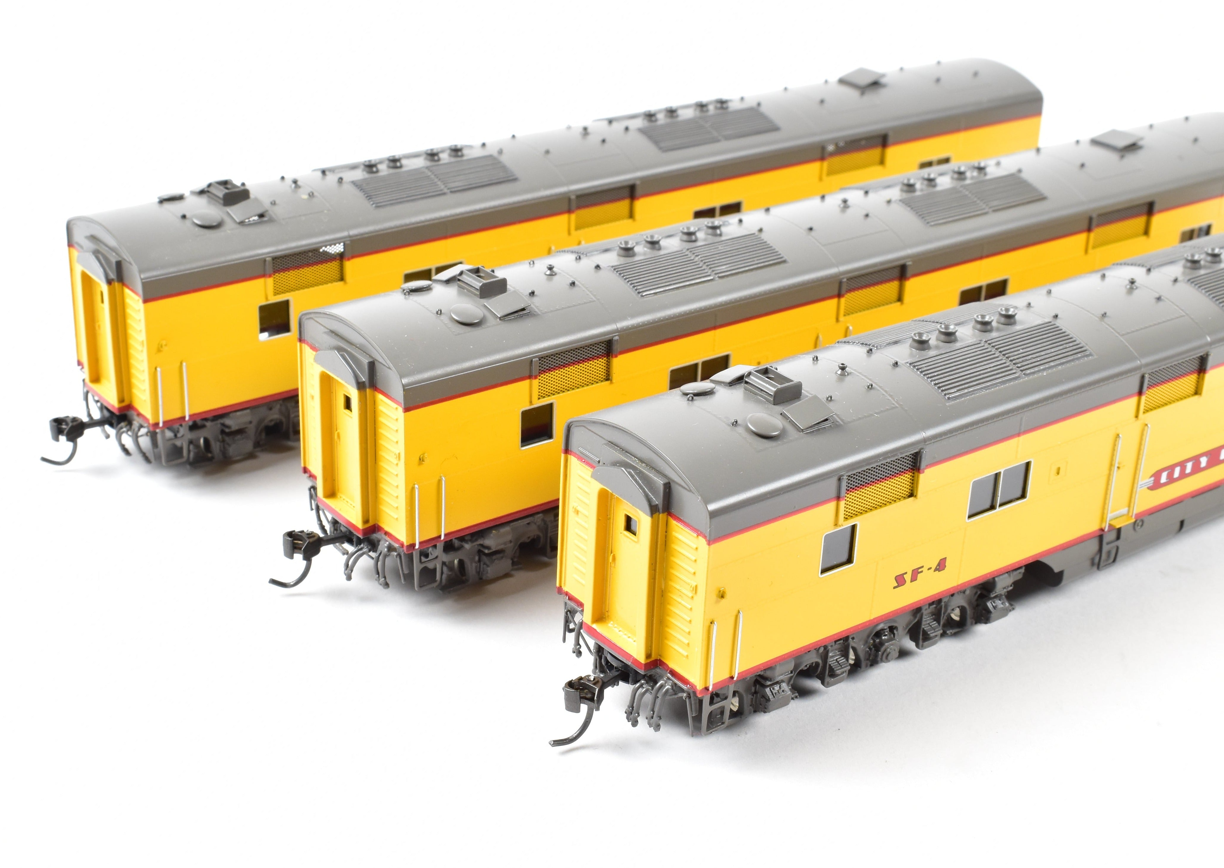 HO Scale Brass Consist of Challenger Imports Union Pacific City of San Francisco EMD E6 A/B/B Locomotive Set for Model Railroading