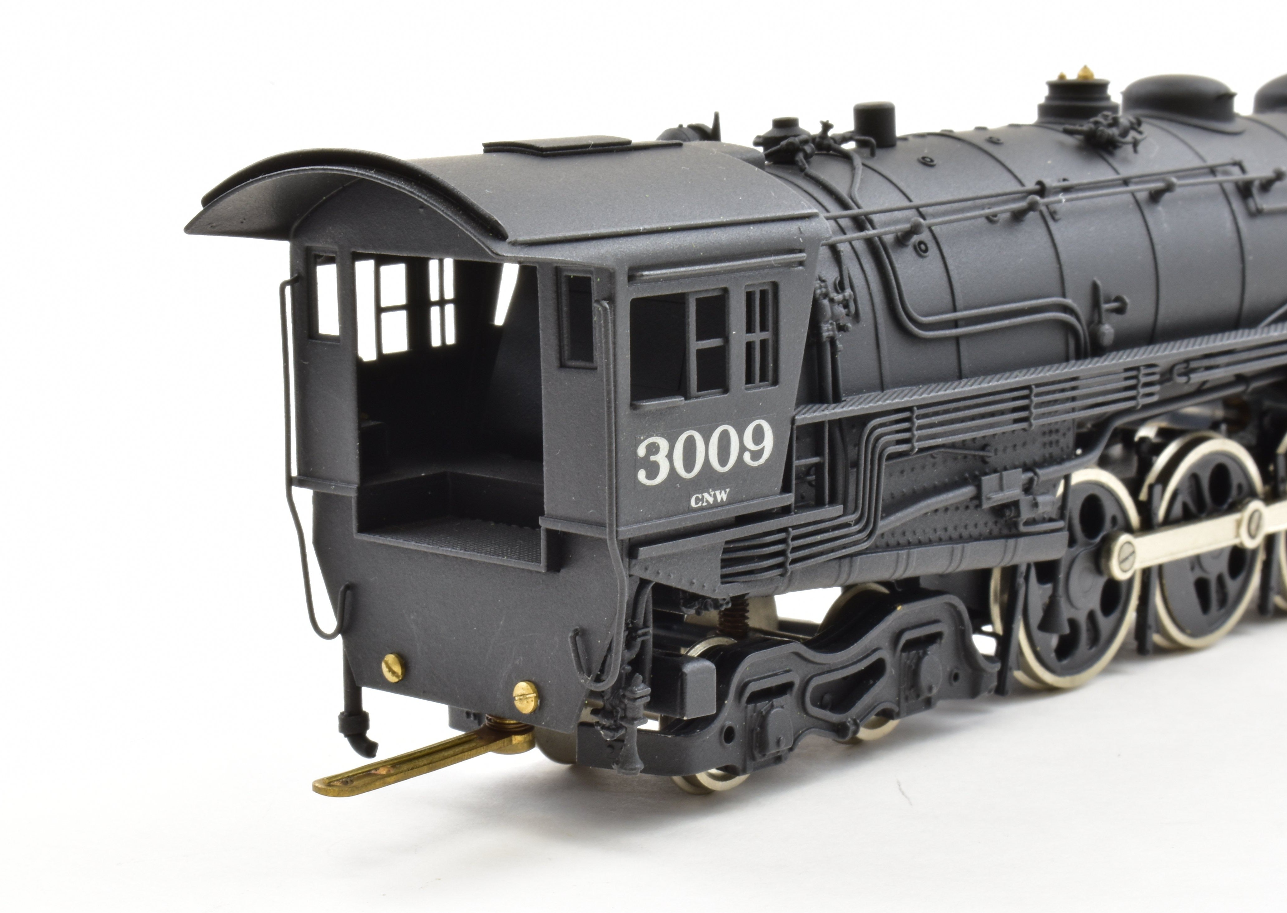 HO Scale Brass Model Train - PFM Fujiyama - Chicago & North Western Class H 4 - 8 - 4 Locomotive with 1966 Run Custom Painting