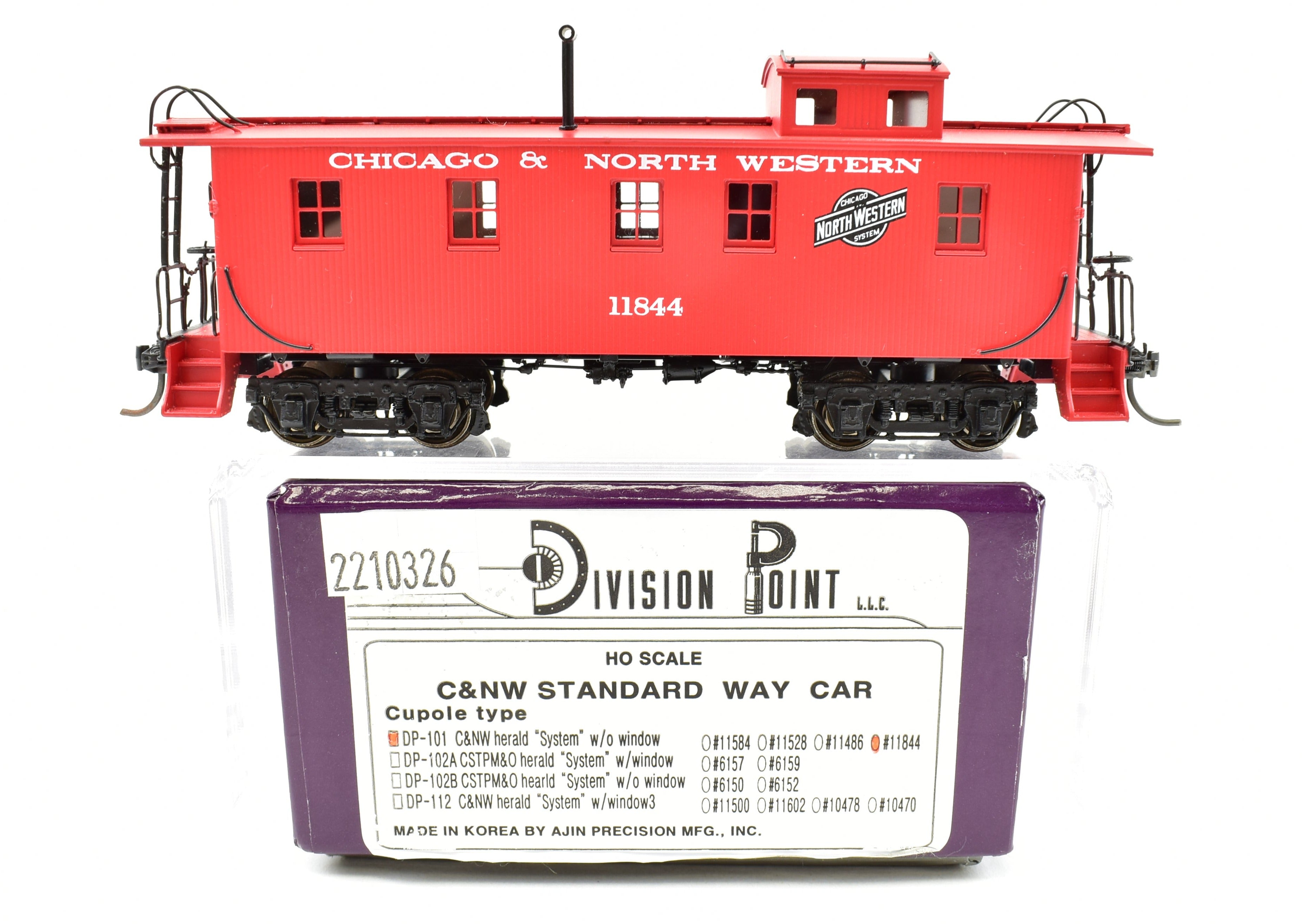 HO Scale Brass DVP Chicago & North Western Car Cupola Type FP, Road #11844