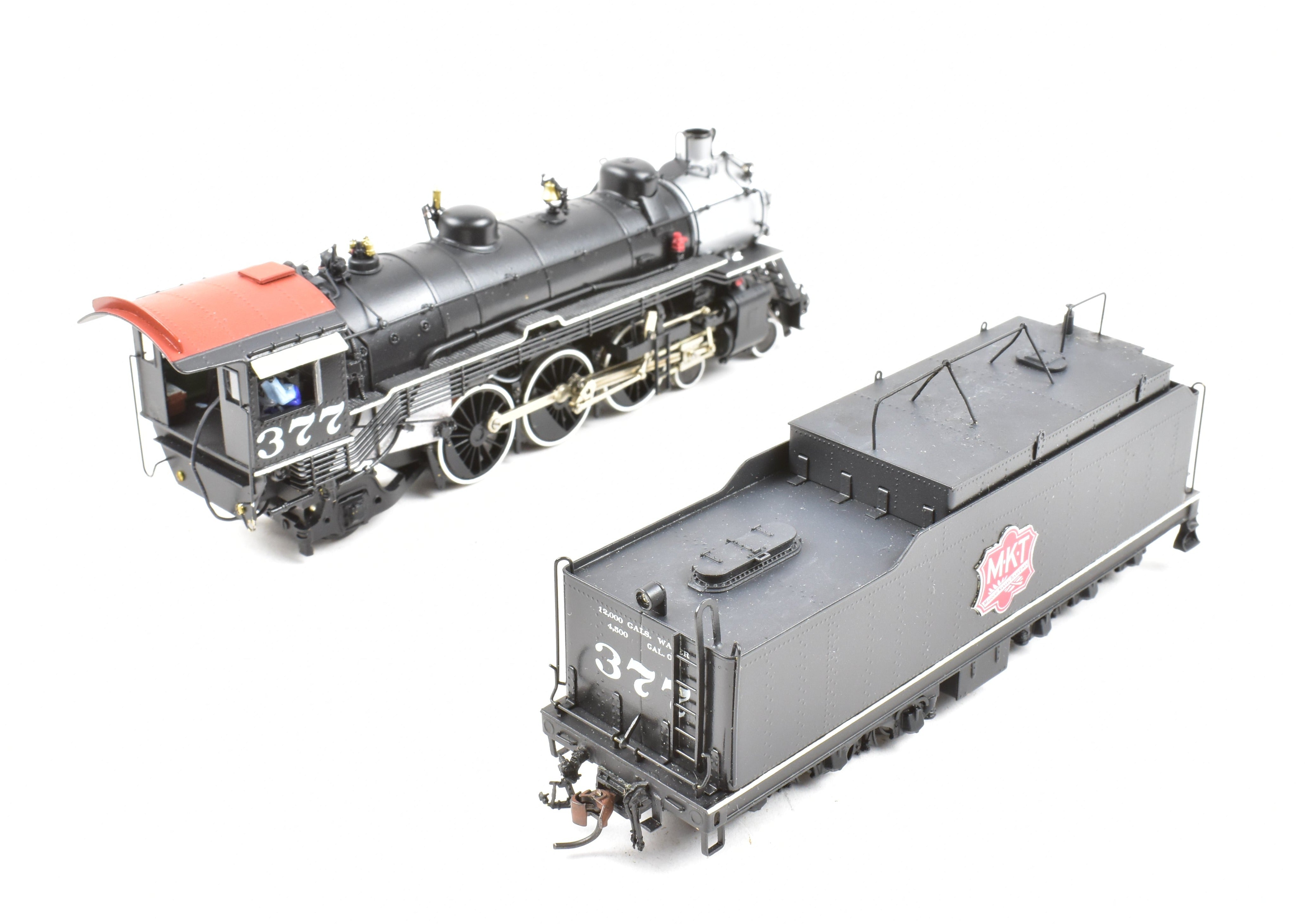 HO Scale Brass Hallmark Models MKT - Missouri Kansas Texas 4-6-2 H-3A Pacific Professional Painted Locomotive Model #377