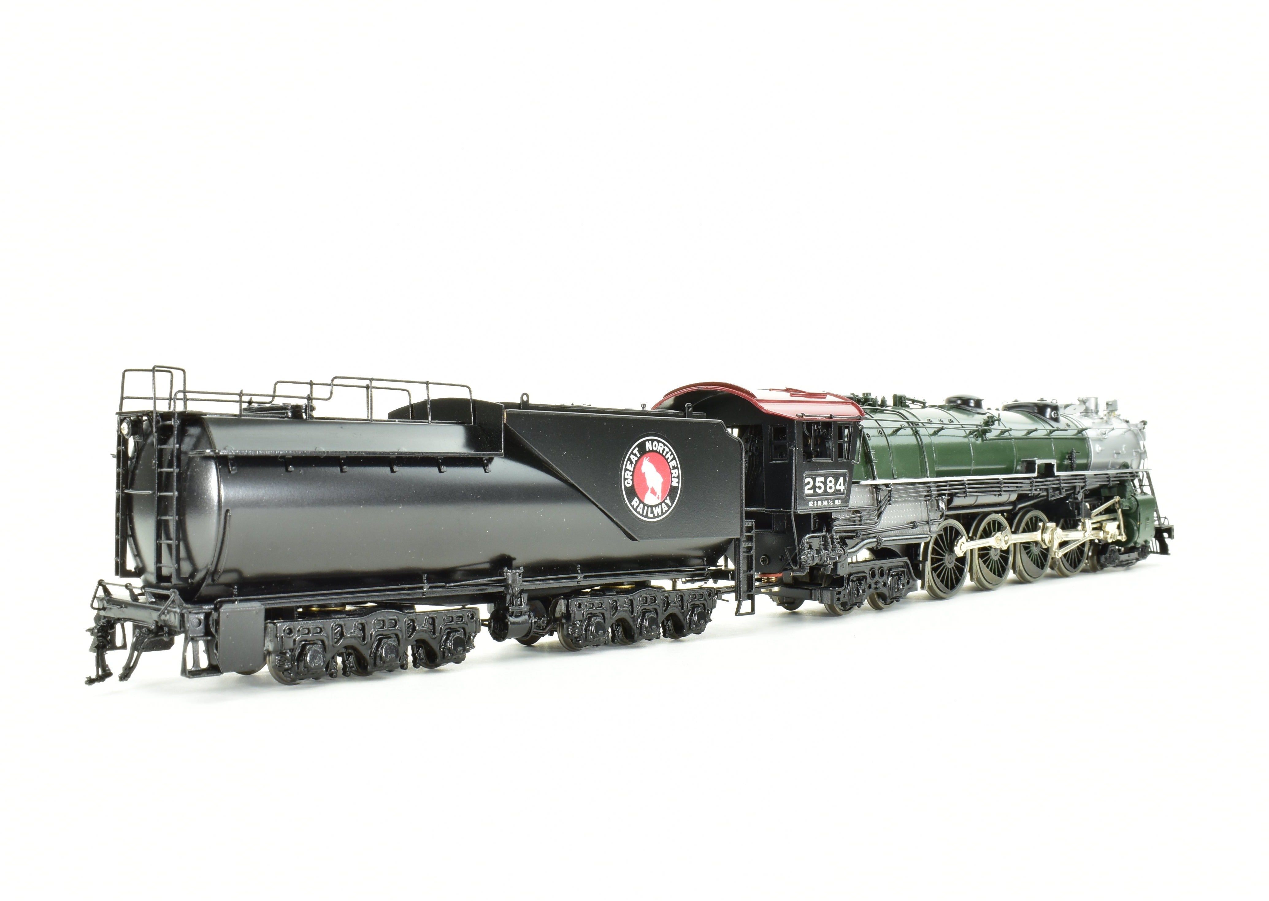 Rare 1987 HO Brass GN - Great Northern 4-8-4 Class S-2 Factory Painted Crown Model