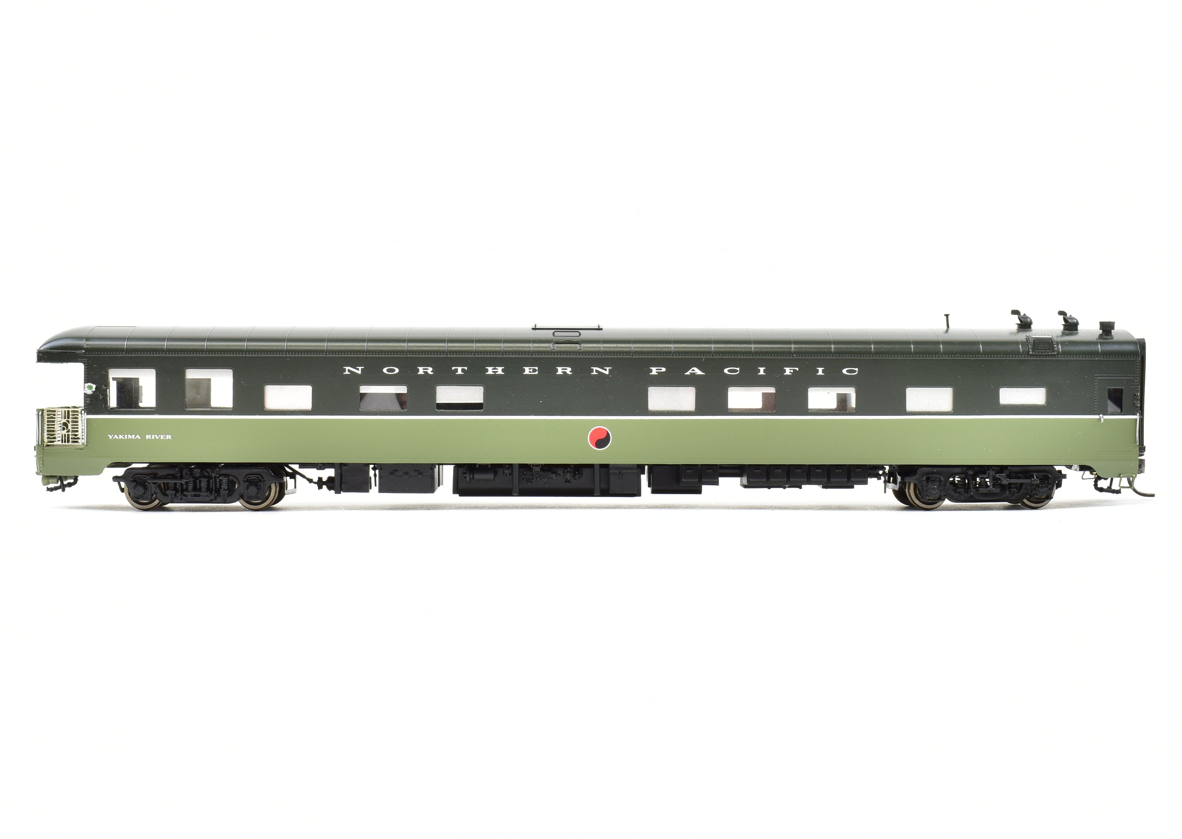 HO Brass Northern Pacific Business Car Yakima River by W&R Enterprises, Custom Painted