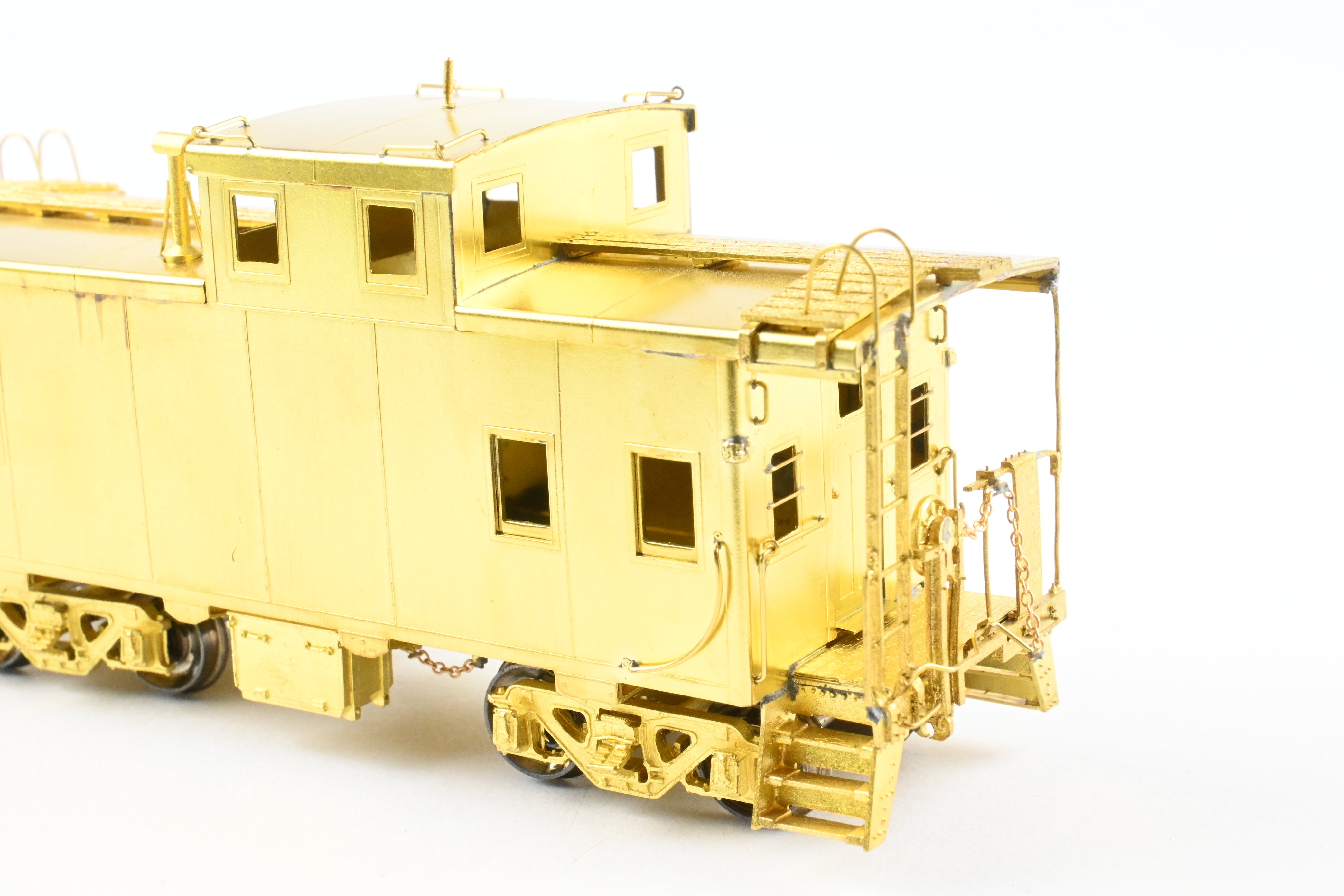 HO Scale Brass OMI - Overland Models, Inc. Erie Railroad Offset Cupola Welded Caboose with Radio Equipment from 1947 to 1960, Model Number #C222 - C269