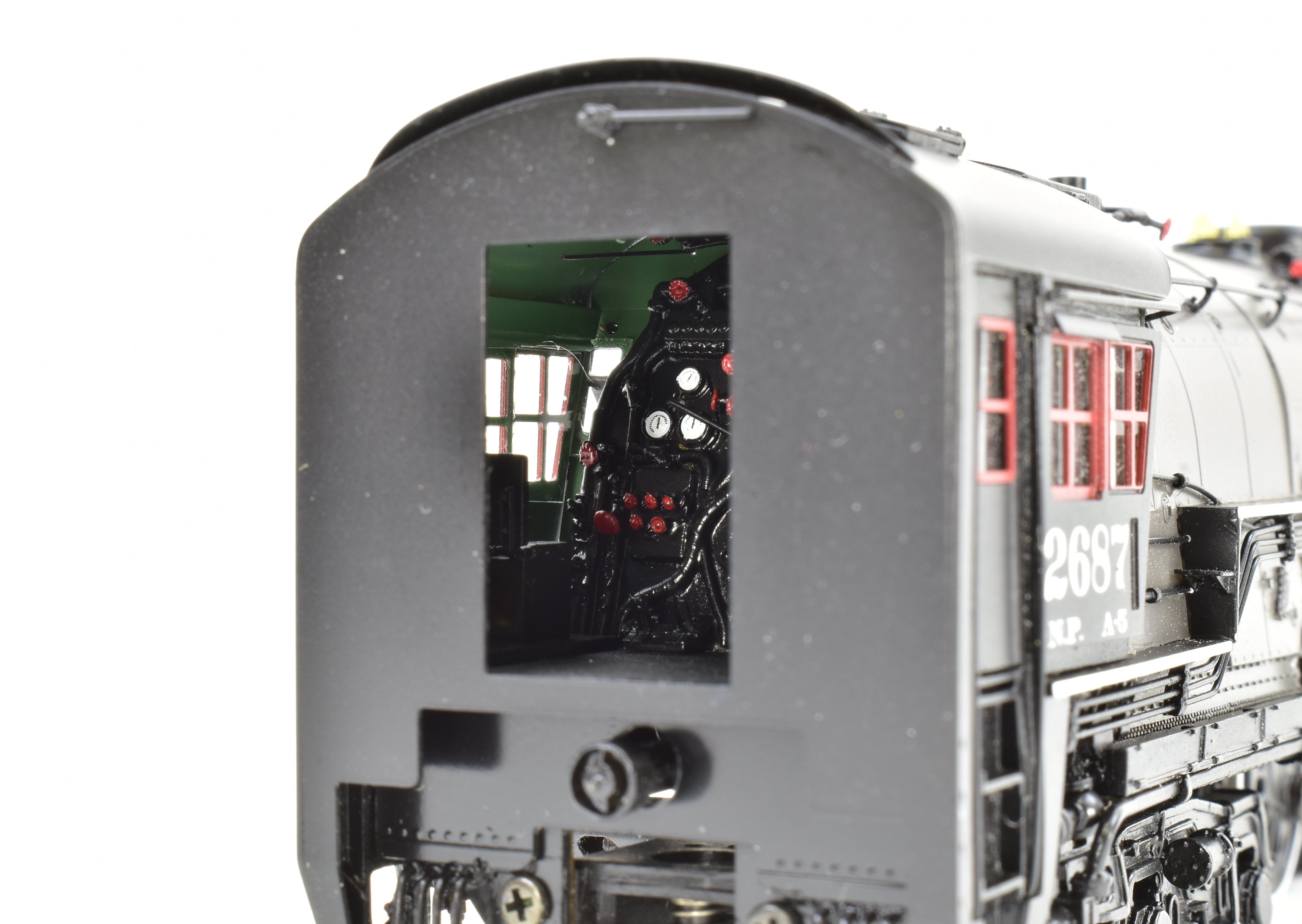 HO Scale Brass Model Train - Precision Scale Co. NP (Northern Pacific) A-5 4-8-4 Northern FP Locomotive No. 2687