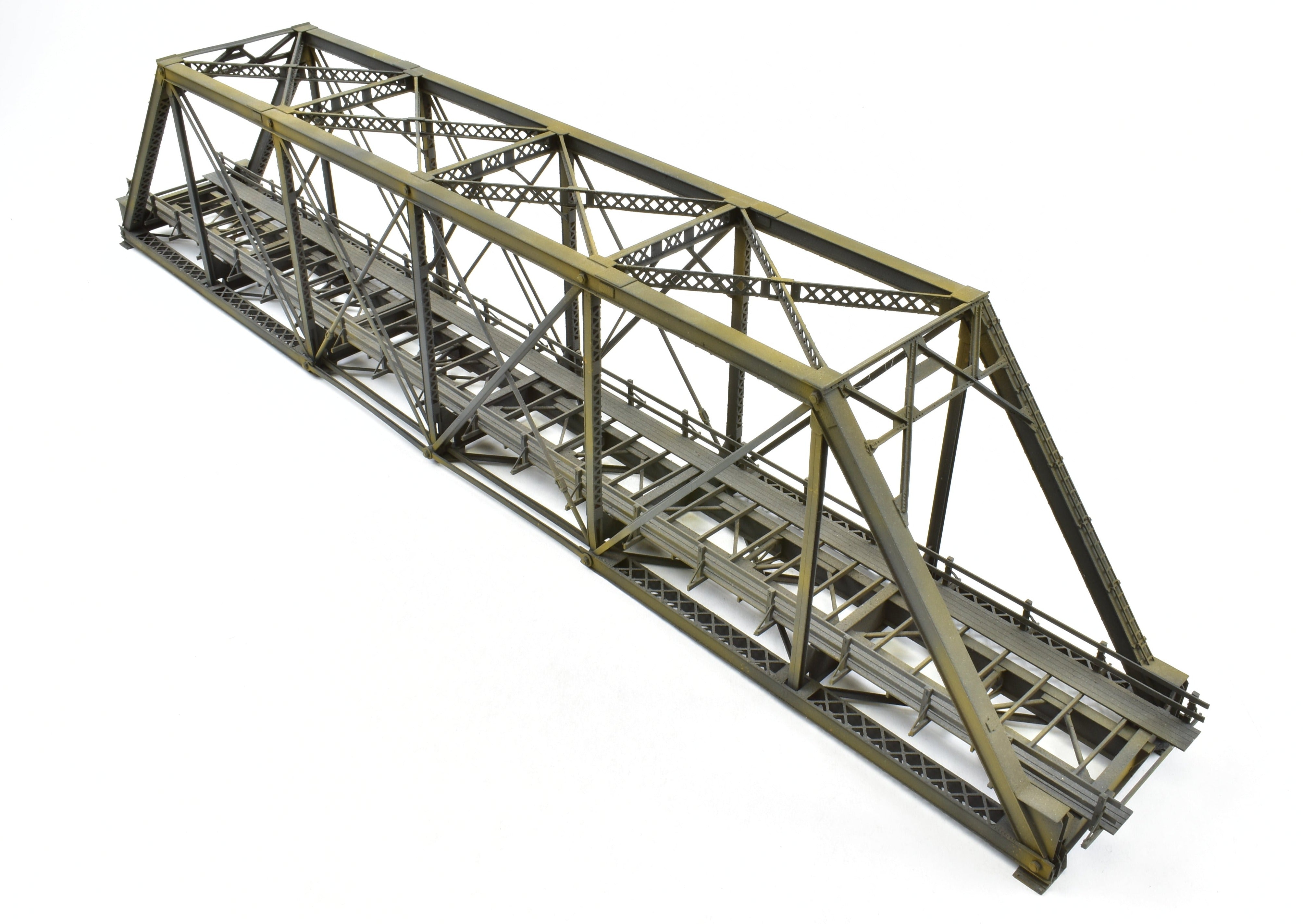 HO Scale Brass OMI - Overland Models, Inc 167-Foot Pin Connected Bridge for Various Roads in CP Black Color Model Train Accessory