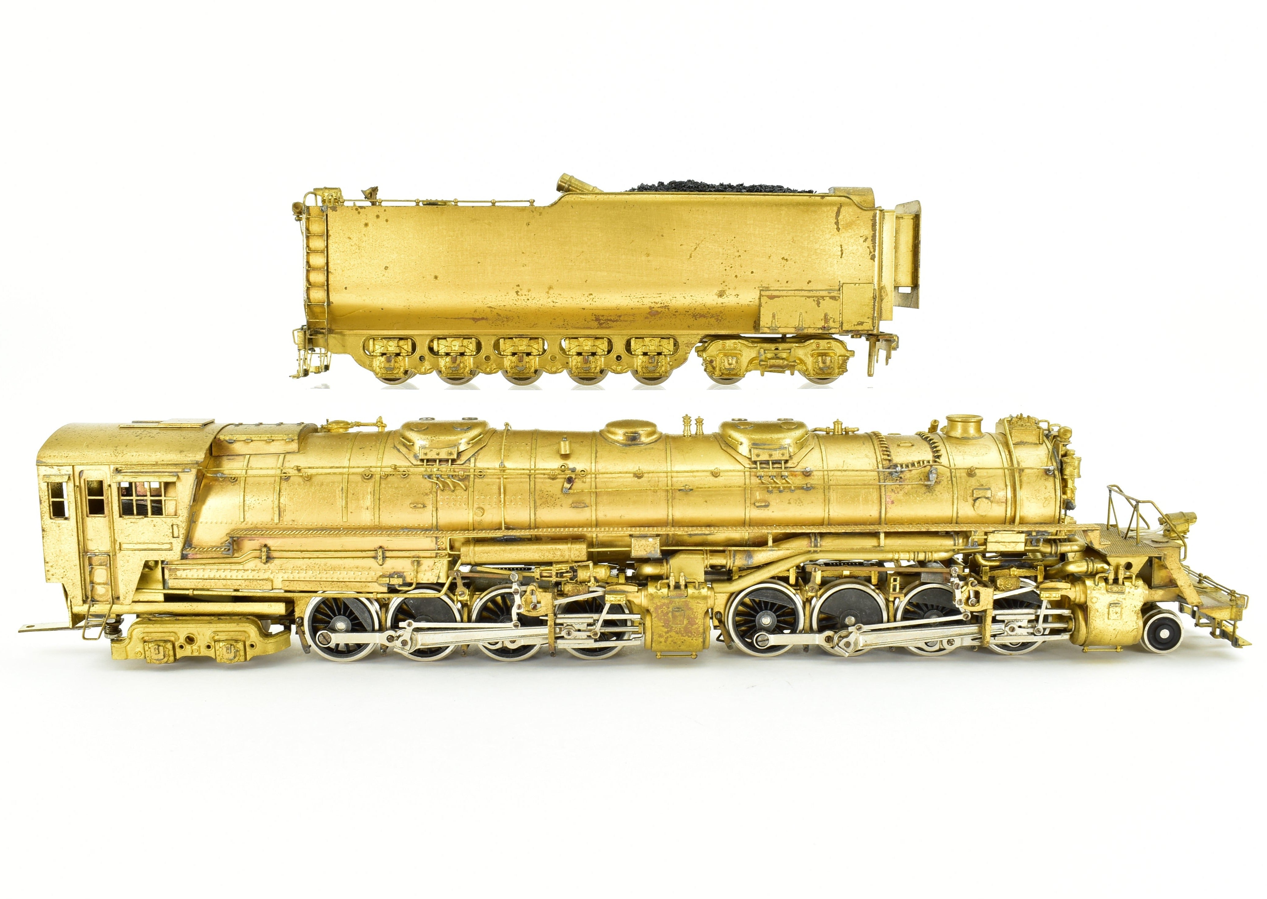 HO Scale Brass Pacific Fast Mail (PFM) Model - Toby Brand Duluth, Missabe, & Iron Range 2-8-8-4 Yellowstone Steam Locomotive Handcrafted in 1960