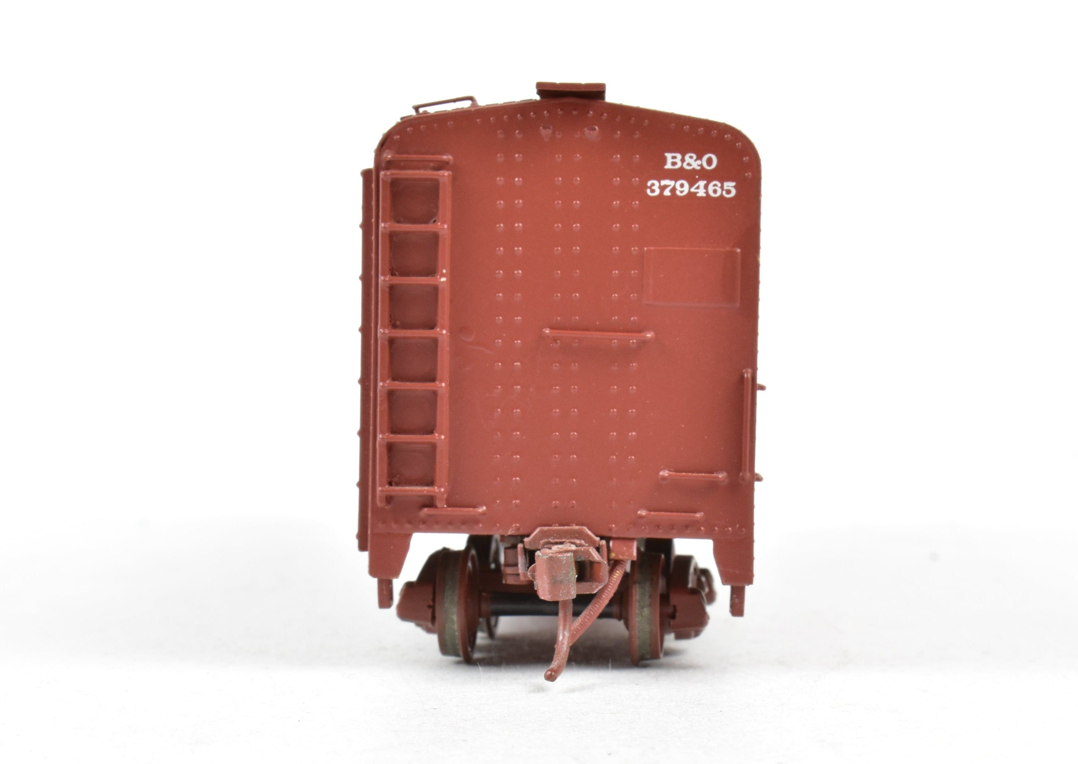 HO Scale Brass Model Trains - B&O M - 53 Round Roof 40 - Foot Custom - Painted Boxcar by Trains Inc., Without Original Box