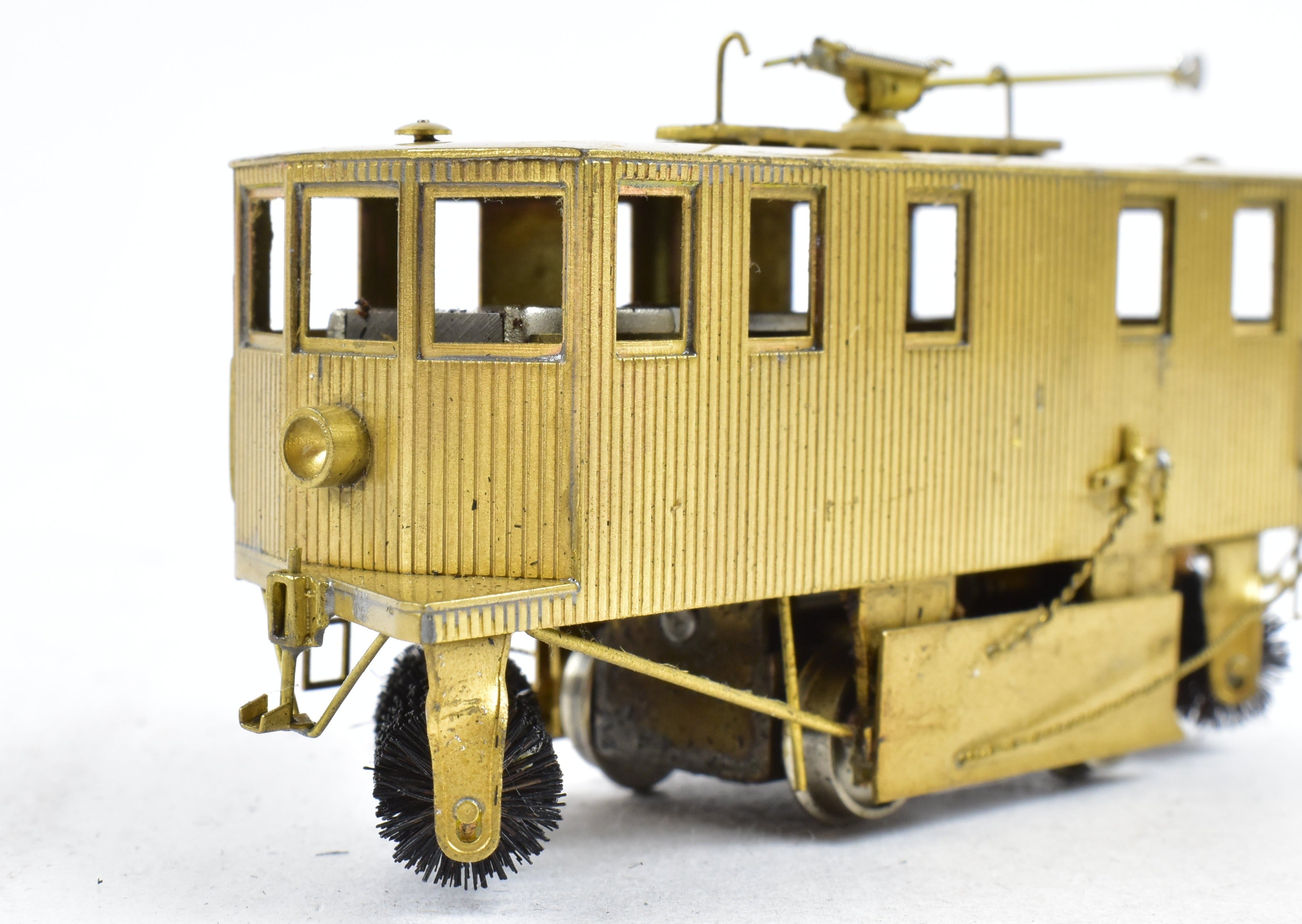 HO Scale Brass Fairfield Single Truck Sweeper Model - No Box, Nice Condition