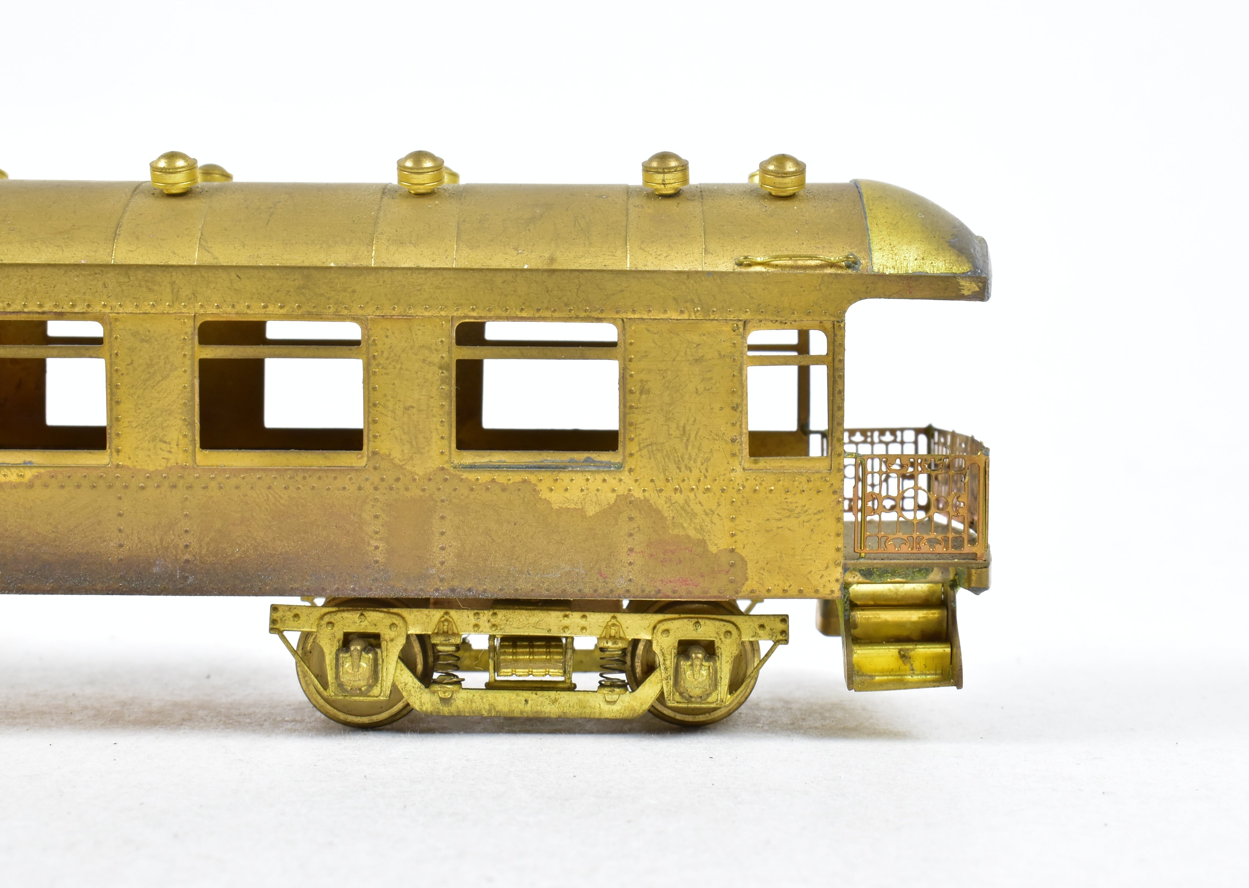 HO Scale Brass Ken Kidder Southern Pacific Harriman 60' Observation Car with PSC Trucks