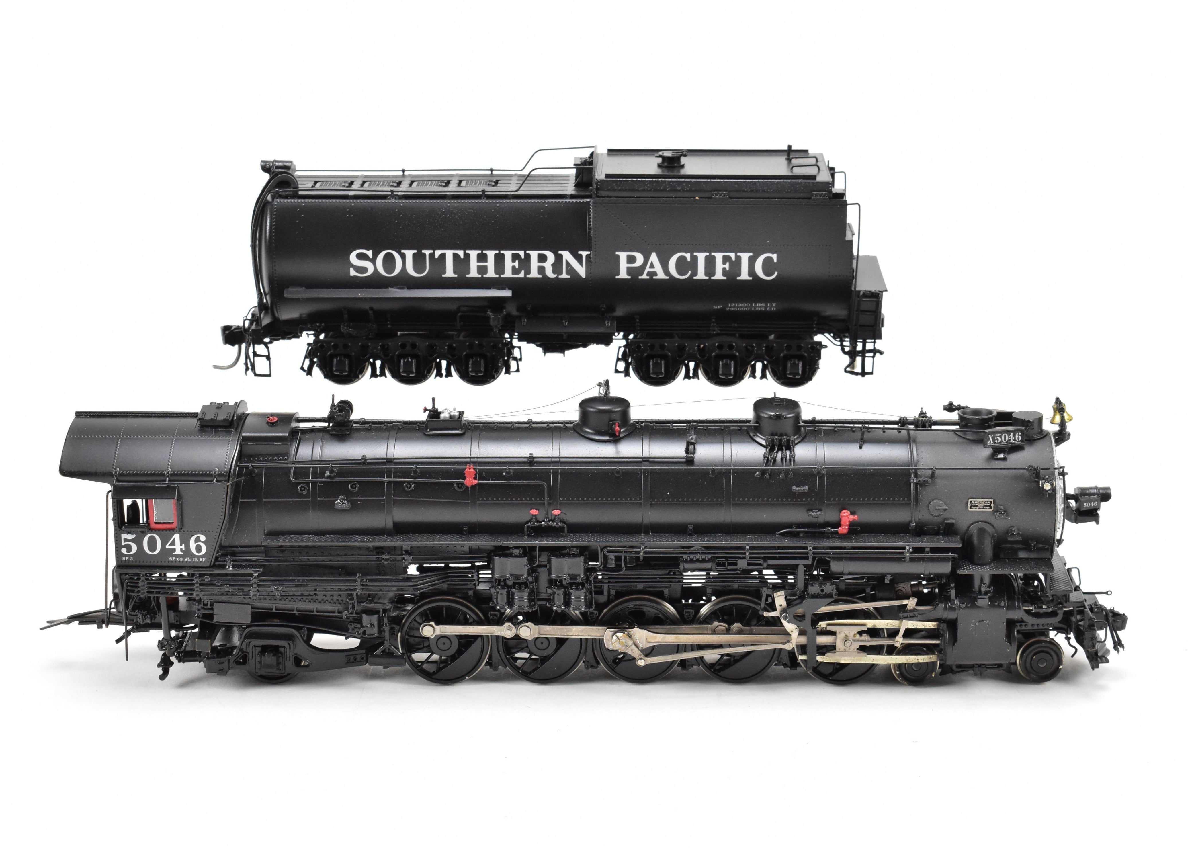 HO Scale Brass Precision Scale Co. SP-3 4-10-2 Pro Painted Locomotive #5046
