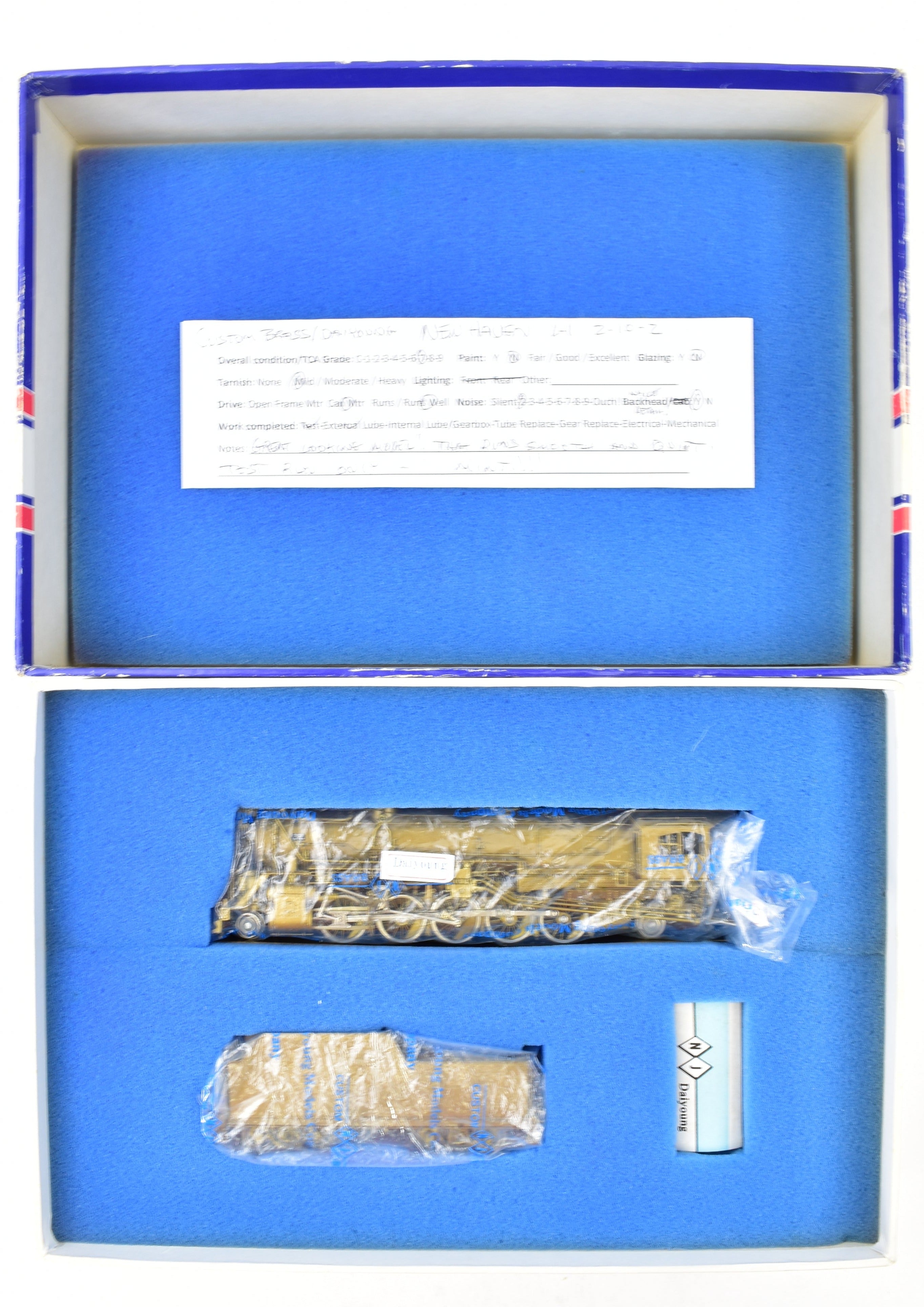 High - Quality HO Scale Custom Brass Model Train: New Haven Class L - 1 2 - 10 - 2 by NJ Custom Brass