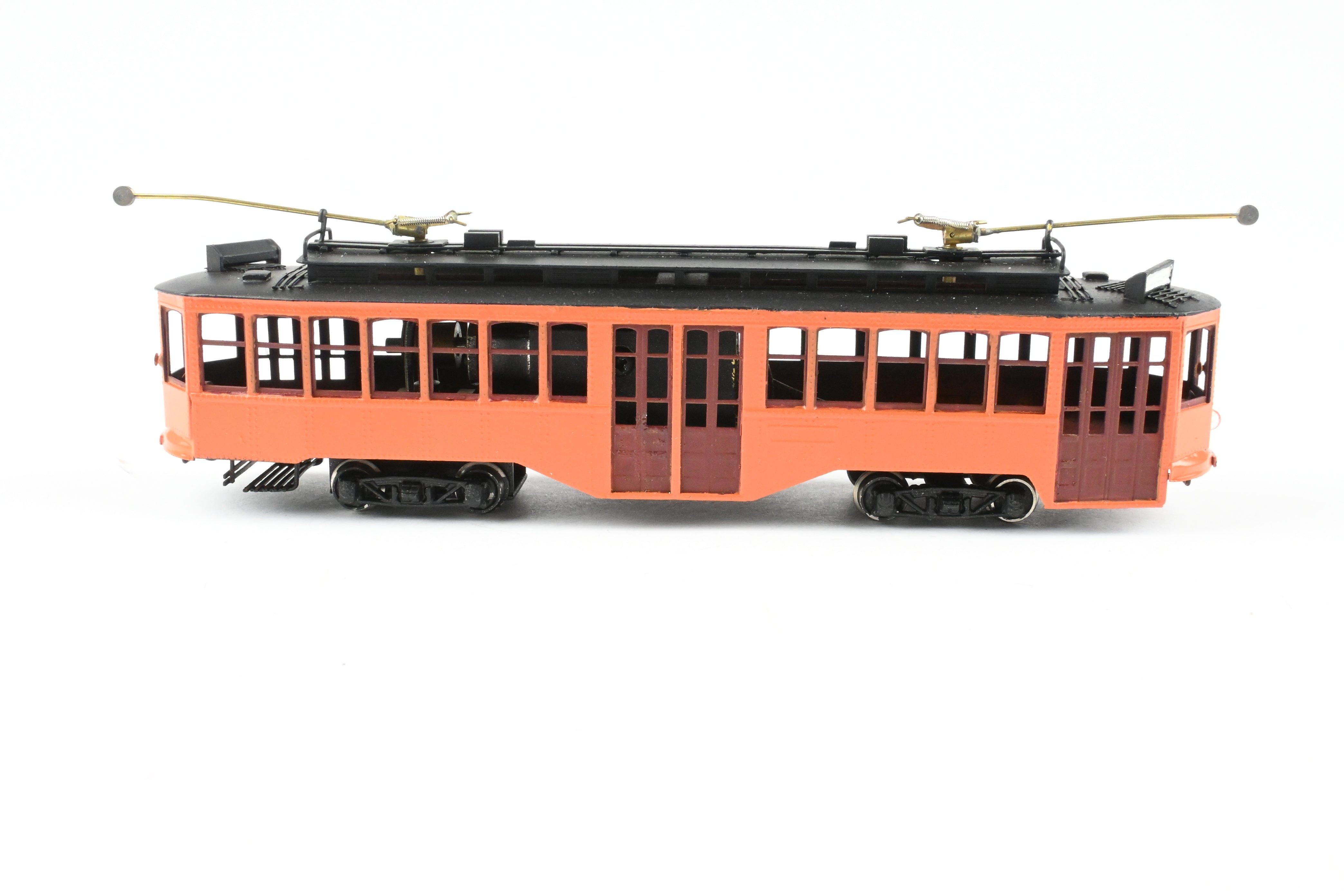 HO Scale Brass Fairfield Models Pittsburgh Railway Co. Double End Jones Trolley CP Unlettered - A Collectible Model Train