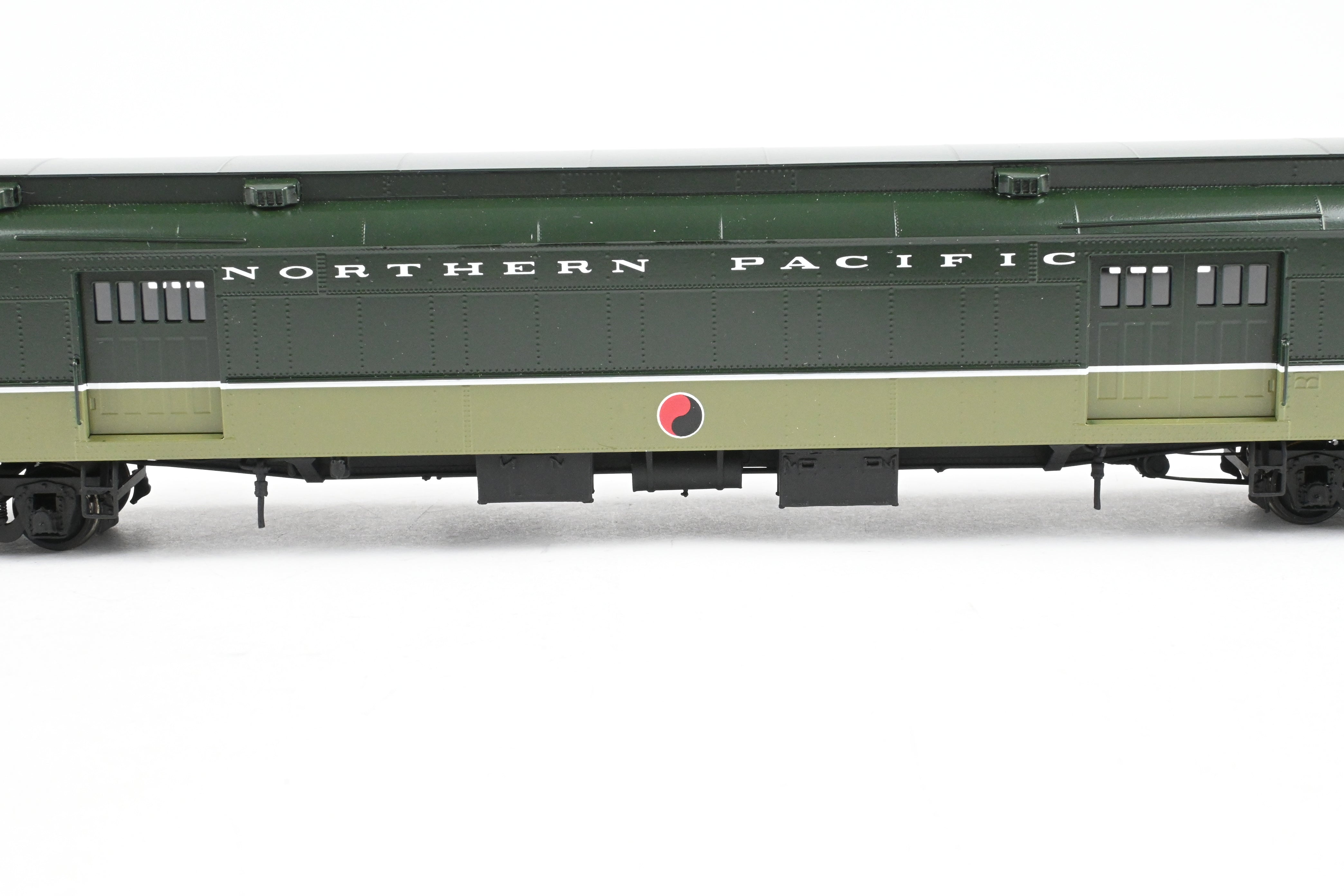HO Scale Brass Northern Pacific Water Baggage Car with Wood Doors Model by W&R Enterprises, Featuring FP Loewy Design and Car Number 1651