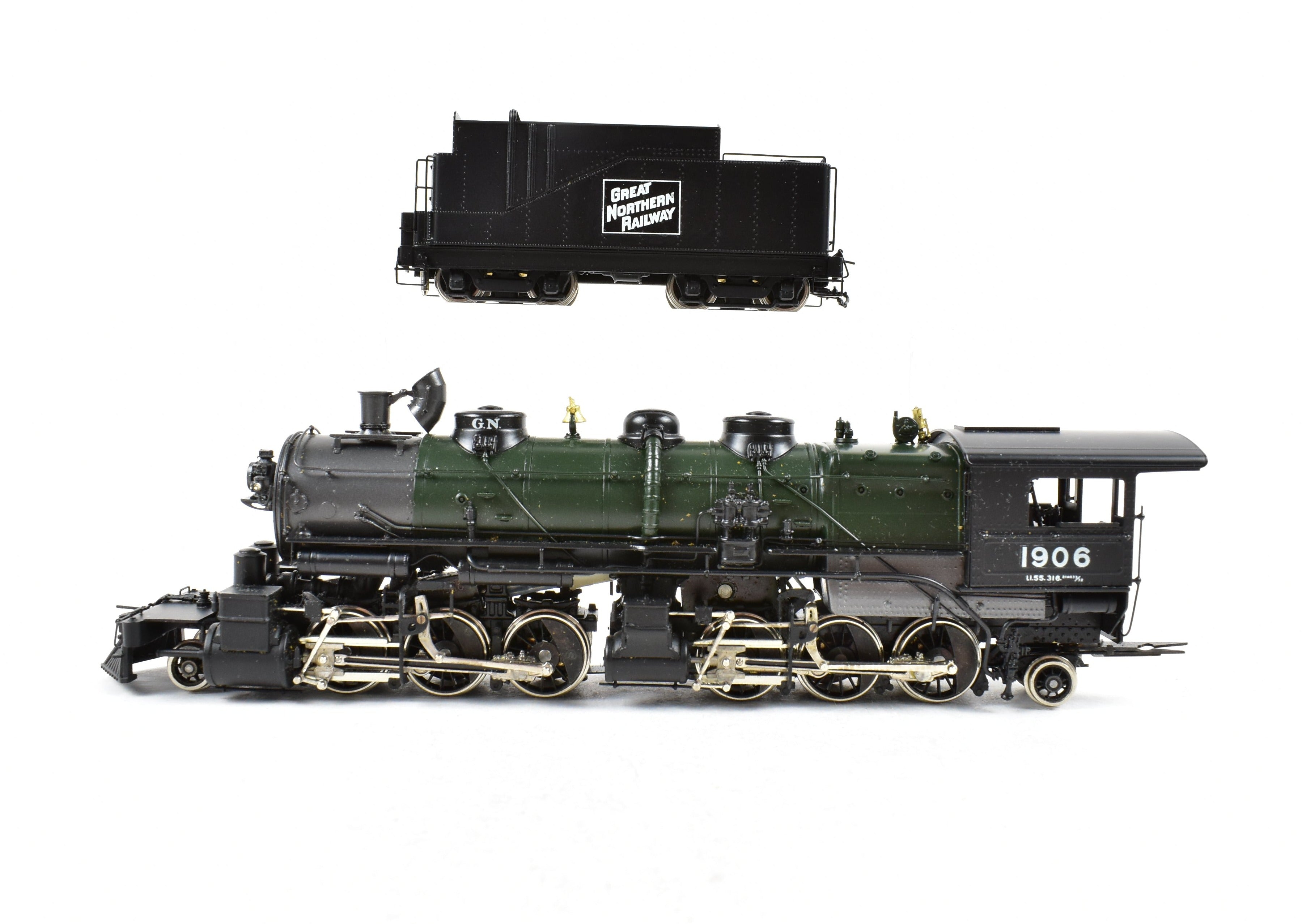 HO Scale Brass Model Train - PFM - Tenshodo GN - Great Northern 2-6-6-2 Class L-1 Crown FP Steam Locomotive #1906