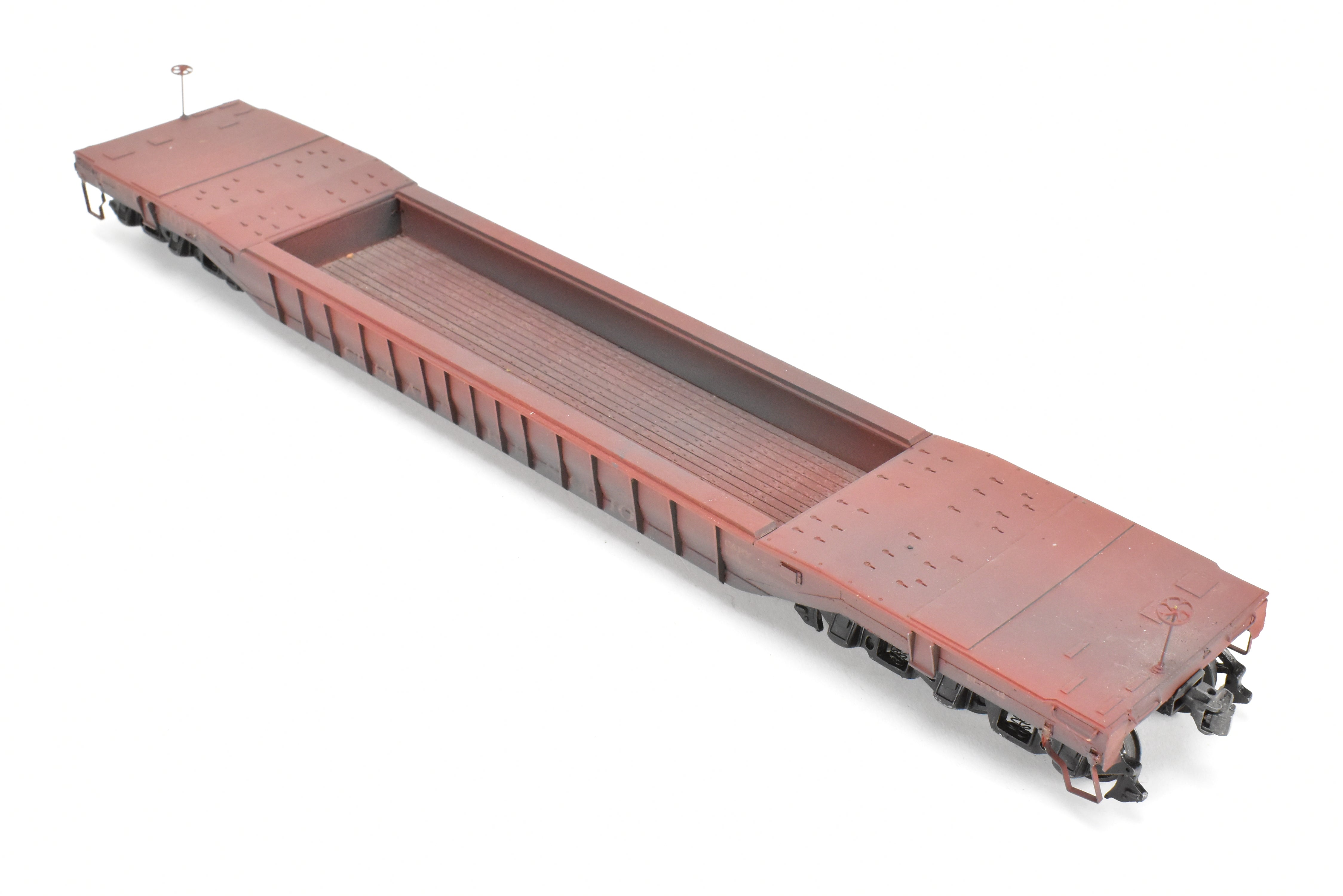 Custom-Built O Scale Metal C&O - Chesapeake & Ohio 61' Well Hole Flat Car by Quality Craft
