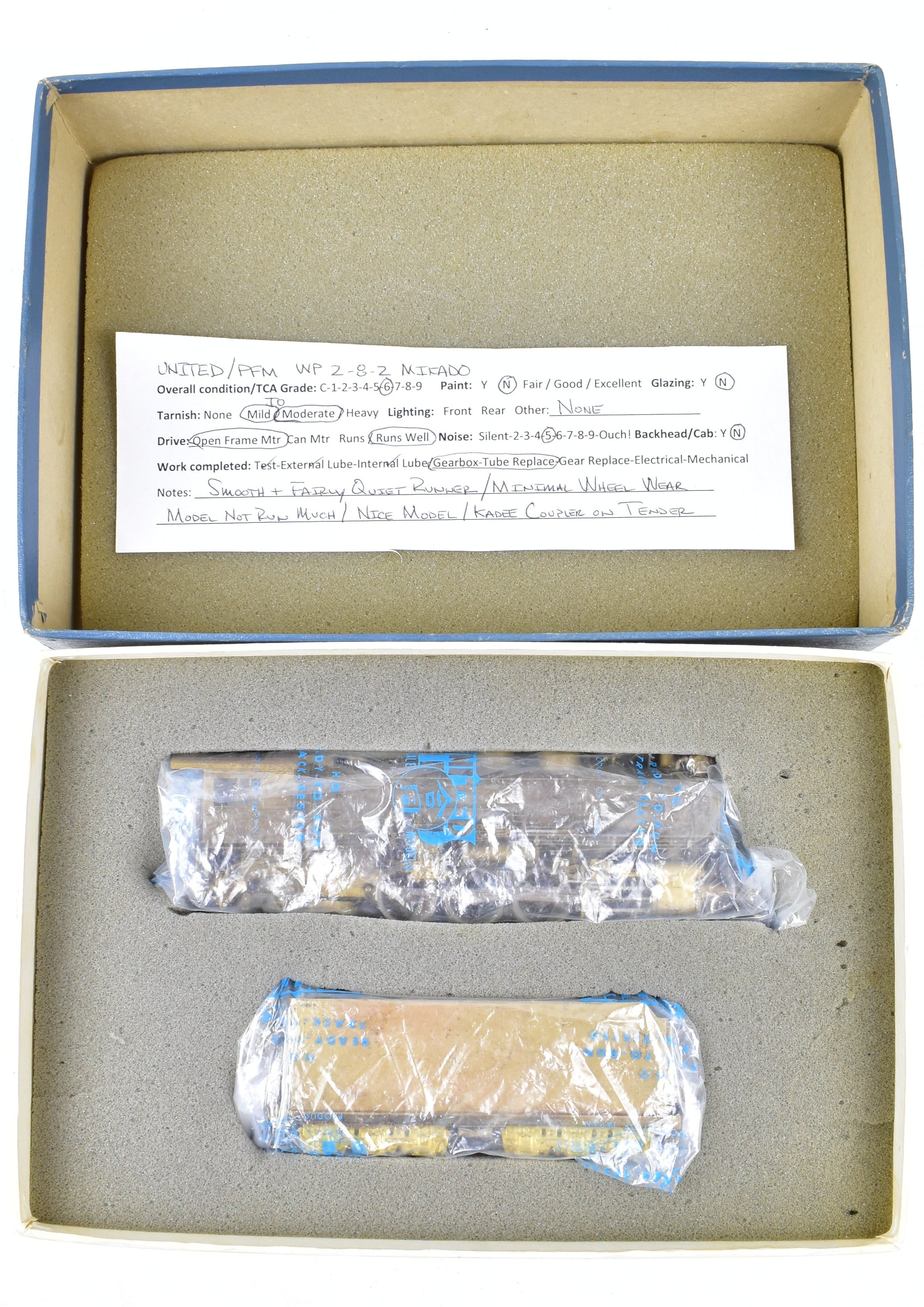 High - Quality HO Scale Brass Pacific Fast Mail (PFM) - United Western Pacific MK - 60 2 - 8 - 2 Mikado Model Train