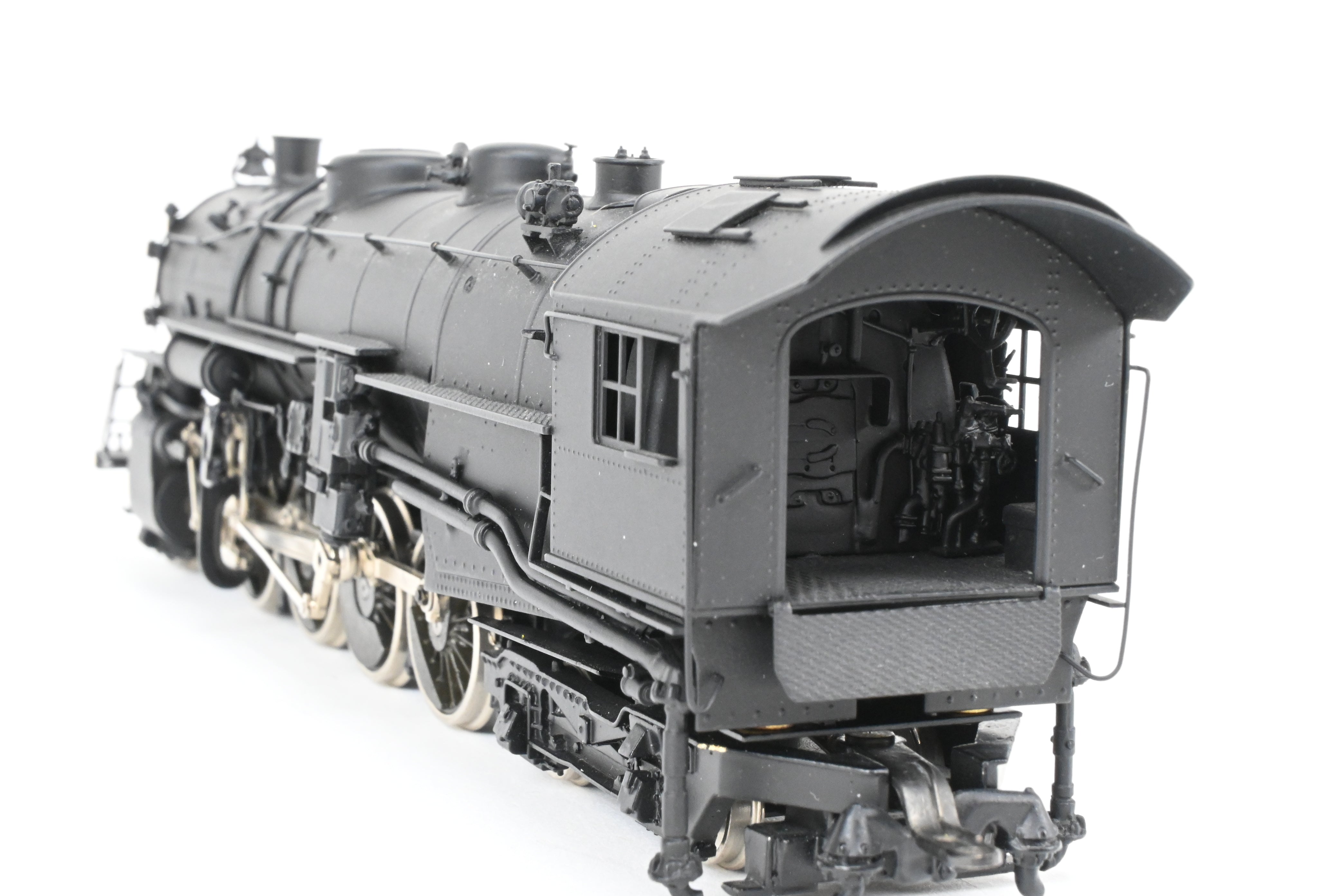 HO Scale Brass Oriental Limited Erie Railroad S-3 2-8-4 Steam Locomotive with Spoked Drivers and FP Configuration