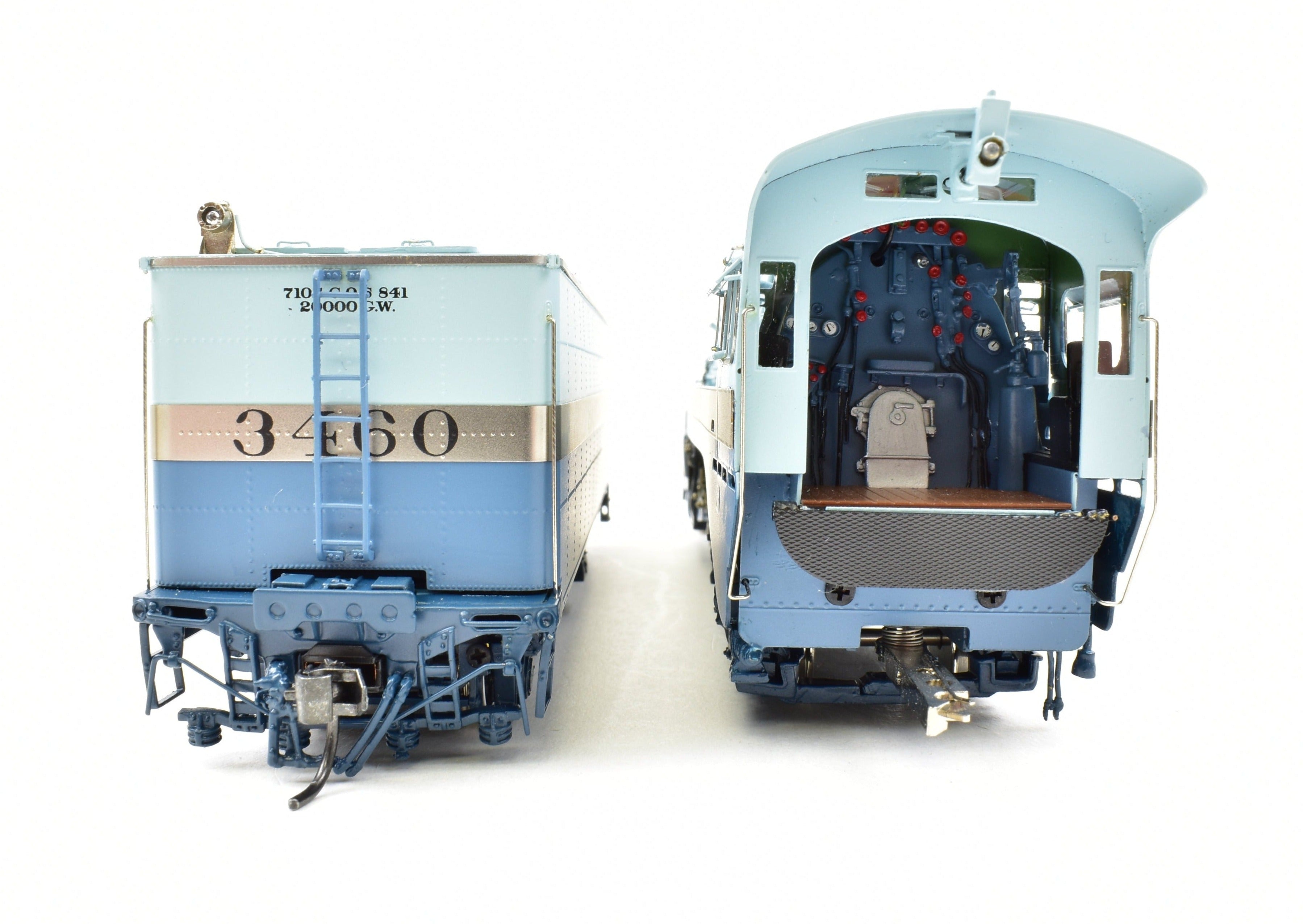 HO Brass Precision Scale Co. ATSF Santa Fe 4-6-4 #3460 Blue Goose Hudson FP Rare Model
