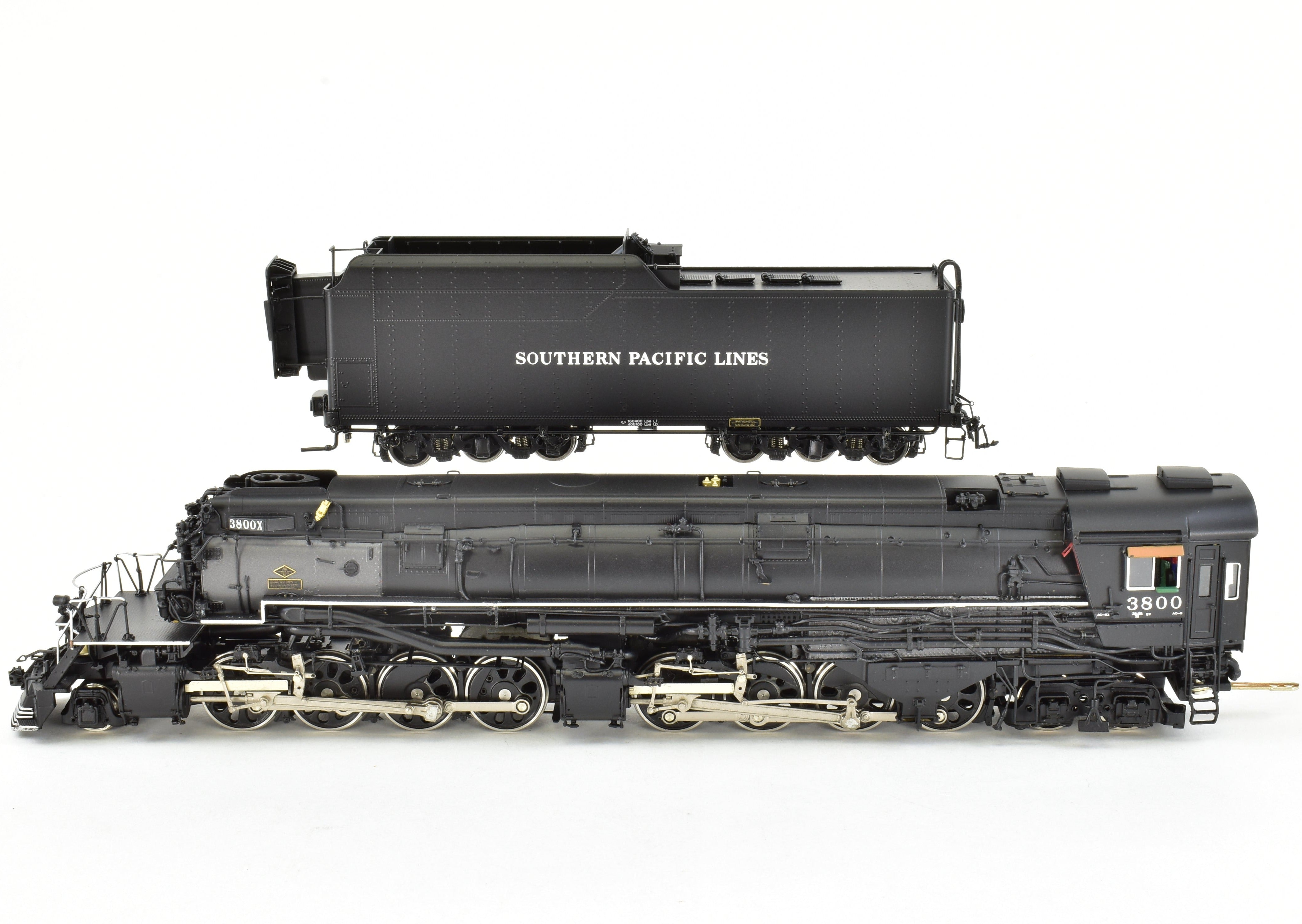 HO Scale Brass Model Train CON Key Imports SP - Southern Pacific Class AC - 9 2 - 8 - 8 - 4 Coal - Fired Passenger Locomotive #3800
